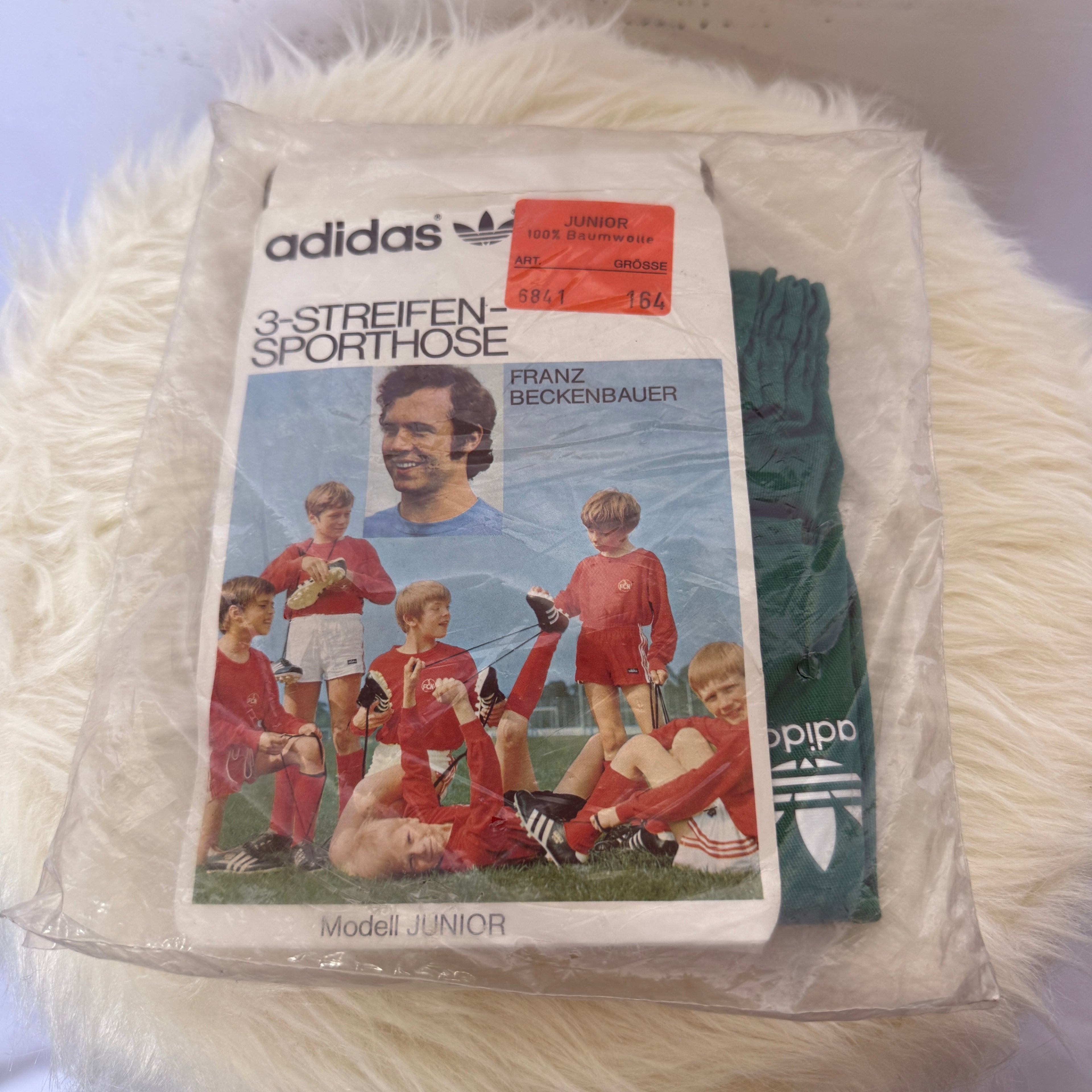 adidas 70er - 80er Vintage Sporthose / Shorts – Franz Beckenbauer – neu, Deadstock - Rarität Made in West Germany- Gr. 164