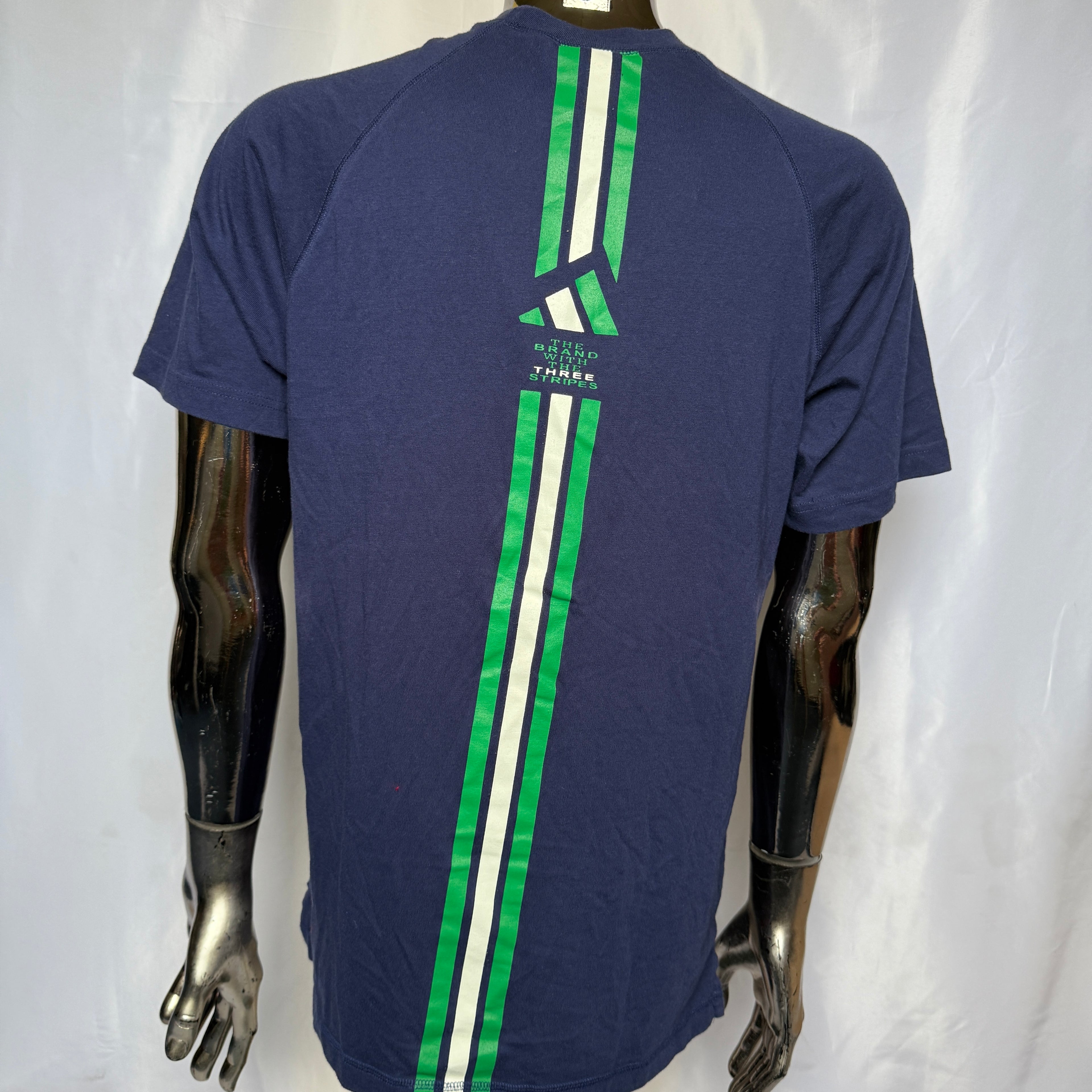 Adidas T-Shirt – späte 90er / frühe 00er Vintage - Größe S