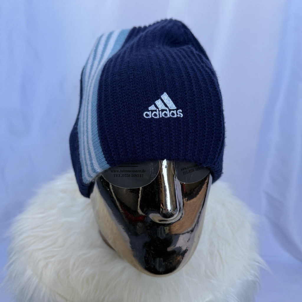 Adidas Beanie – frühe 00er Jahre Vintage (Wintermütze)