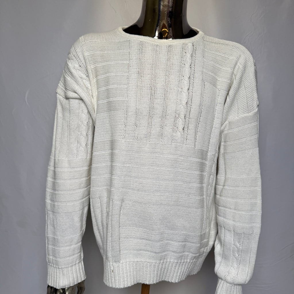adidas 80er / 90er Vintage selten Strickpullover – Gr. XL-XXL (D55)