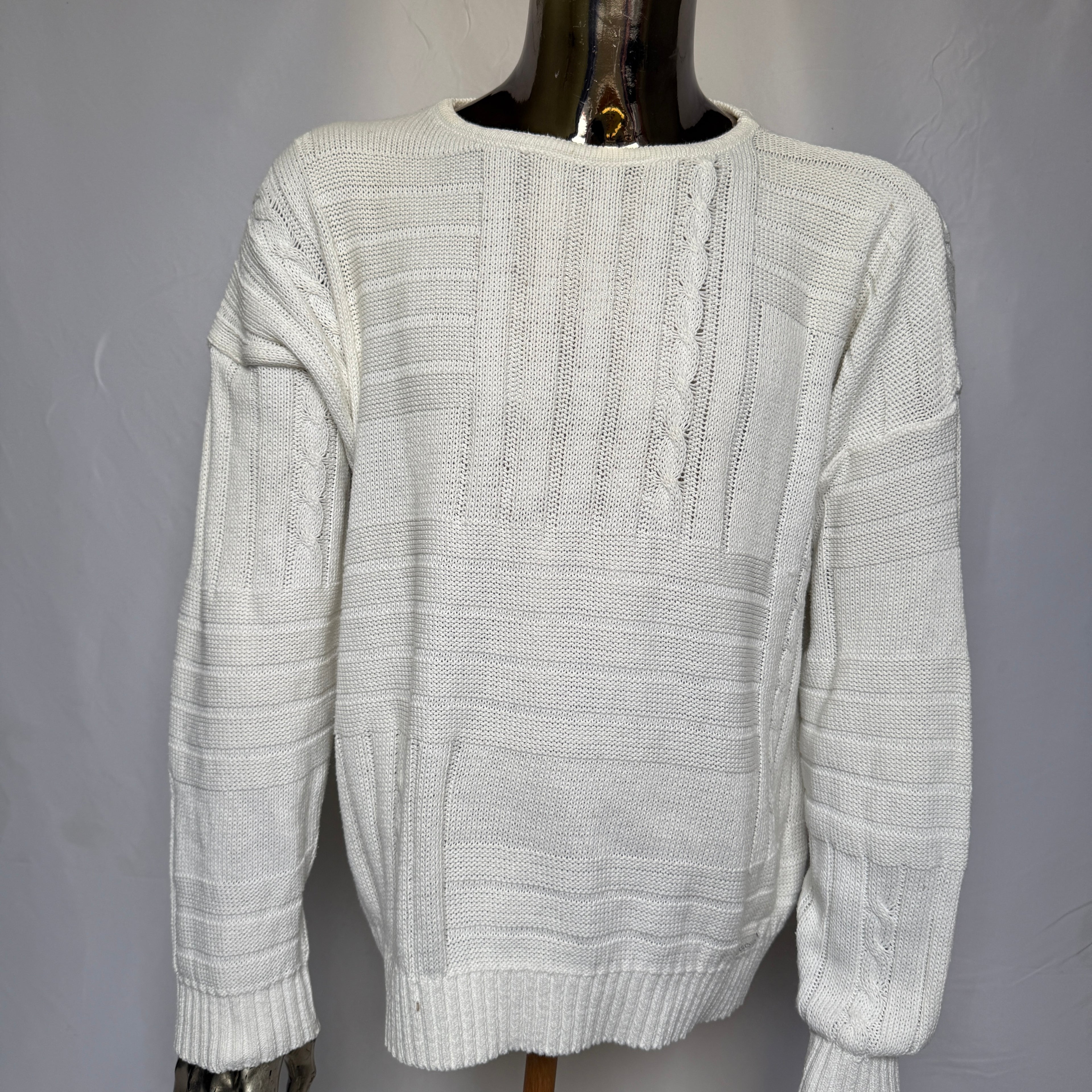 adidas 80er / 90er Vintage selten Strickpullover – Gr. XL-XXL (D55)