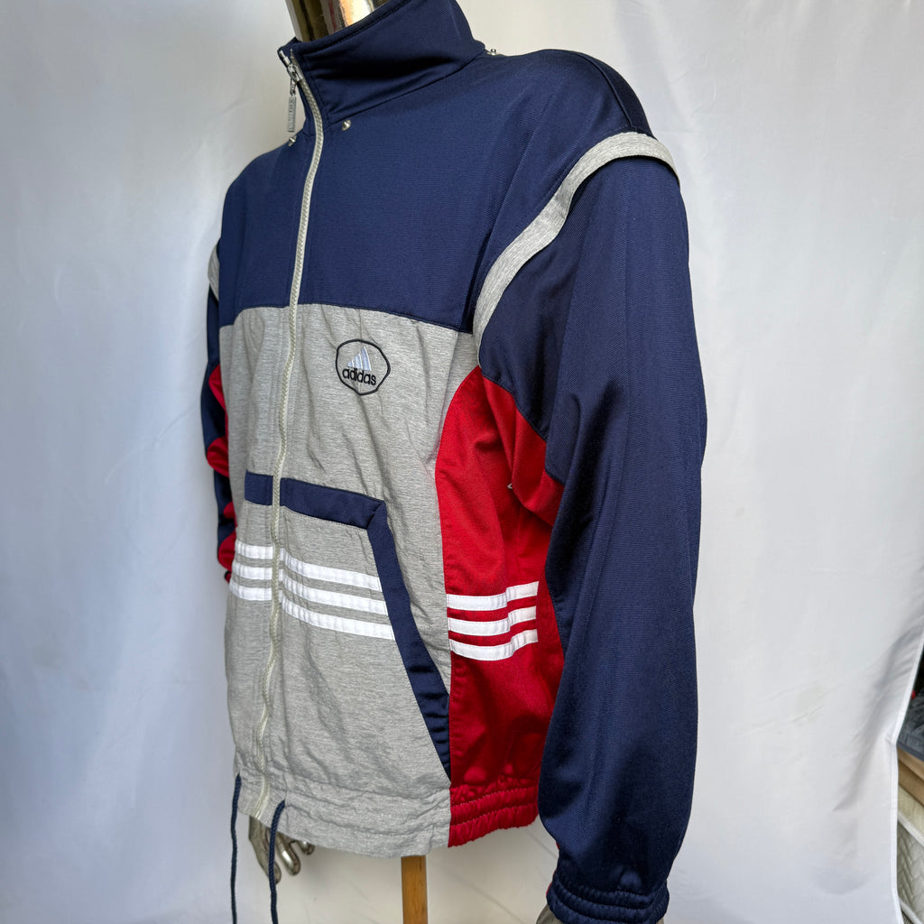 adidas 90er Vintage Track Jacket / Jacke - abnehmbare Ärmel – Gr. M (D5)