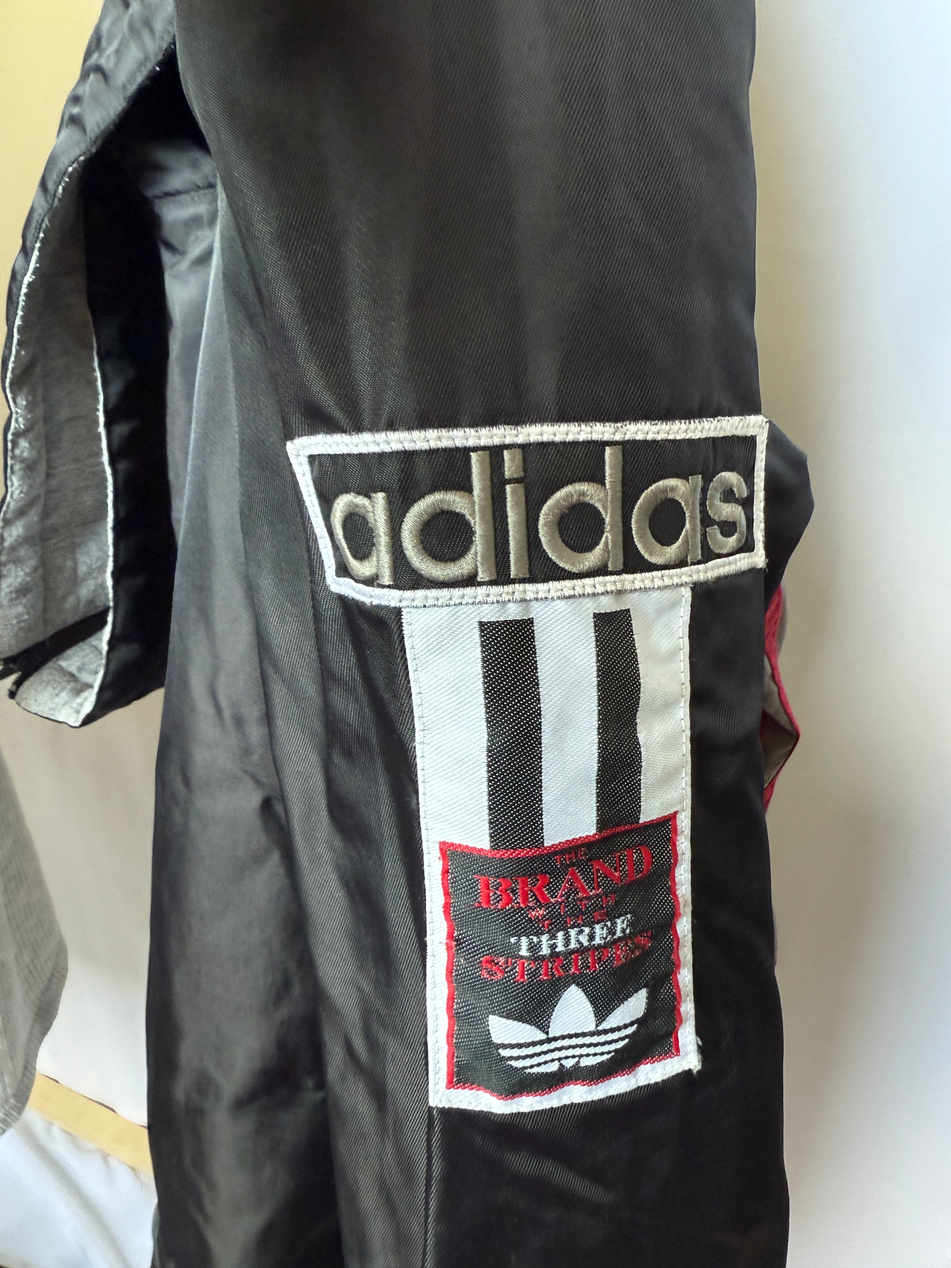 Adidas Coach Jacke / Herbst - Winterjacke– 90er Jahre Vintage - Größe XL