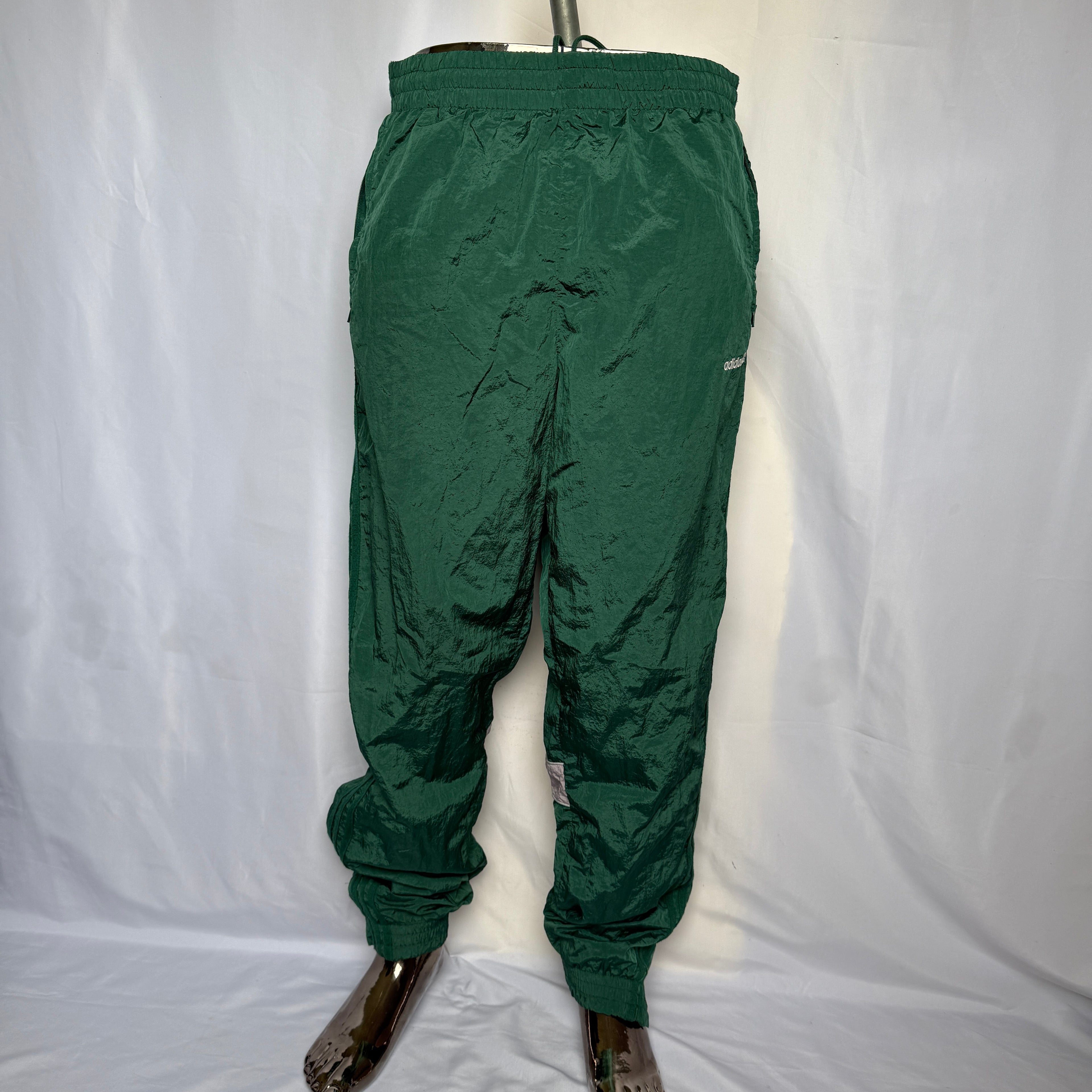 Adidas Original Nylon Jogginghose / Trainingshose - Retro - Größe L