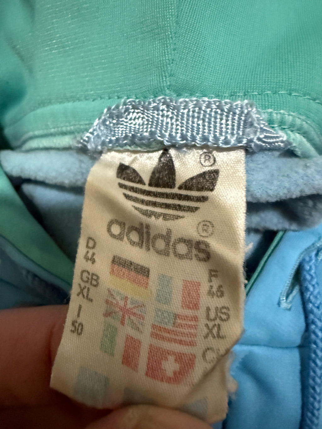 Adidas Hoodie „Made in West-Germany“ – 80er-90er Vintage - Größe M