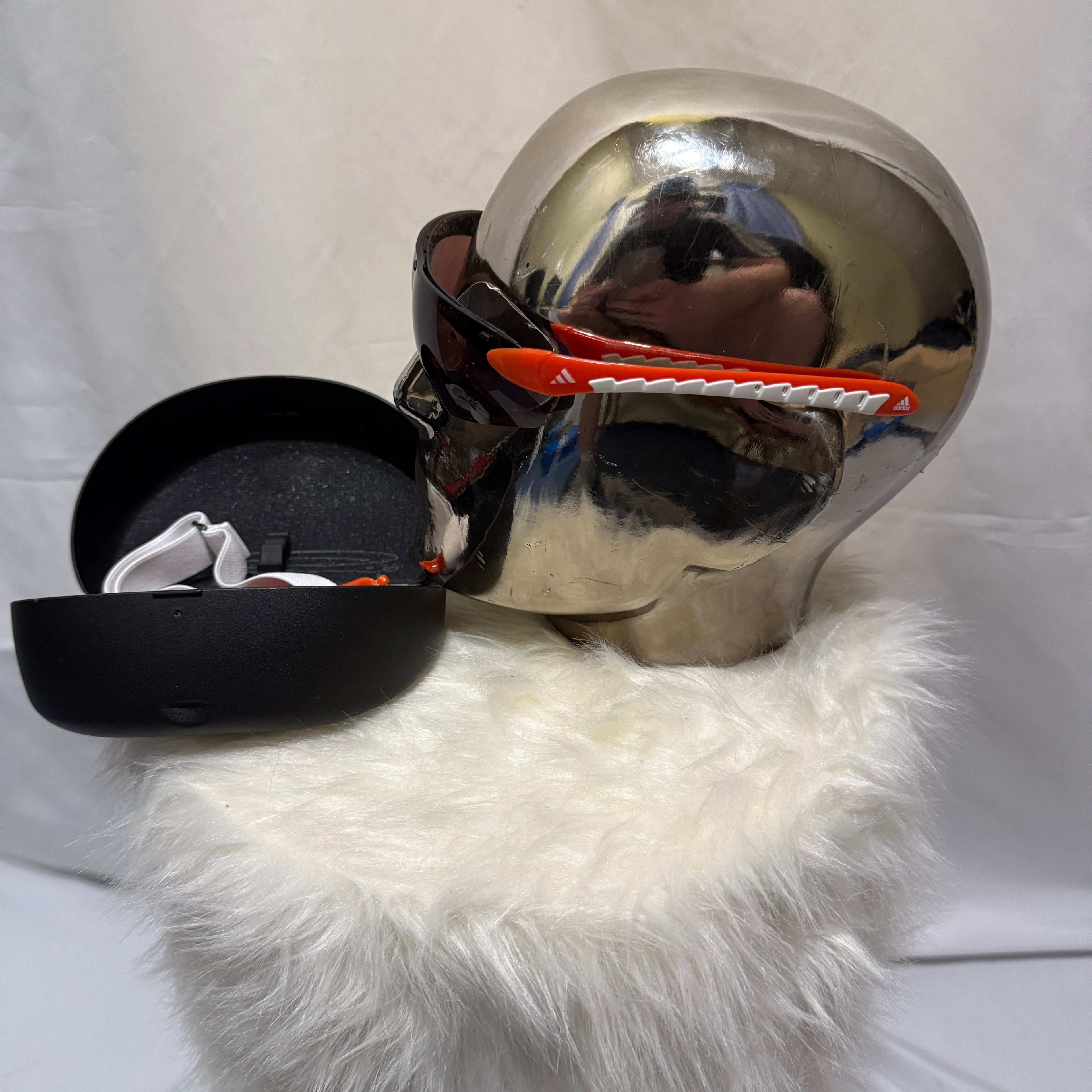 Adidas Evil Eye Halfrim Pro – Sport Sonnenbrille Rot/Weiß