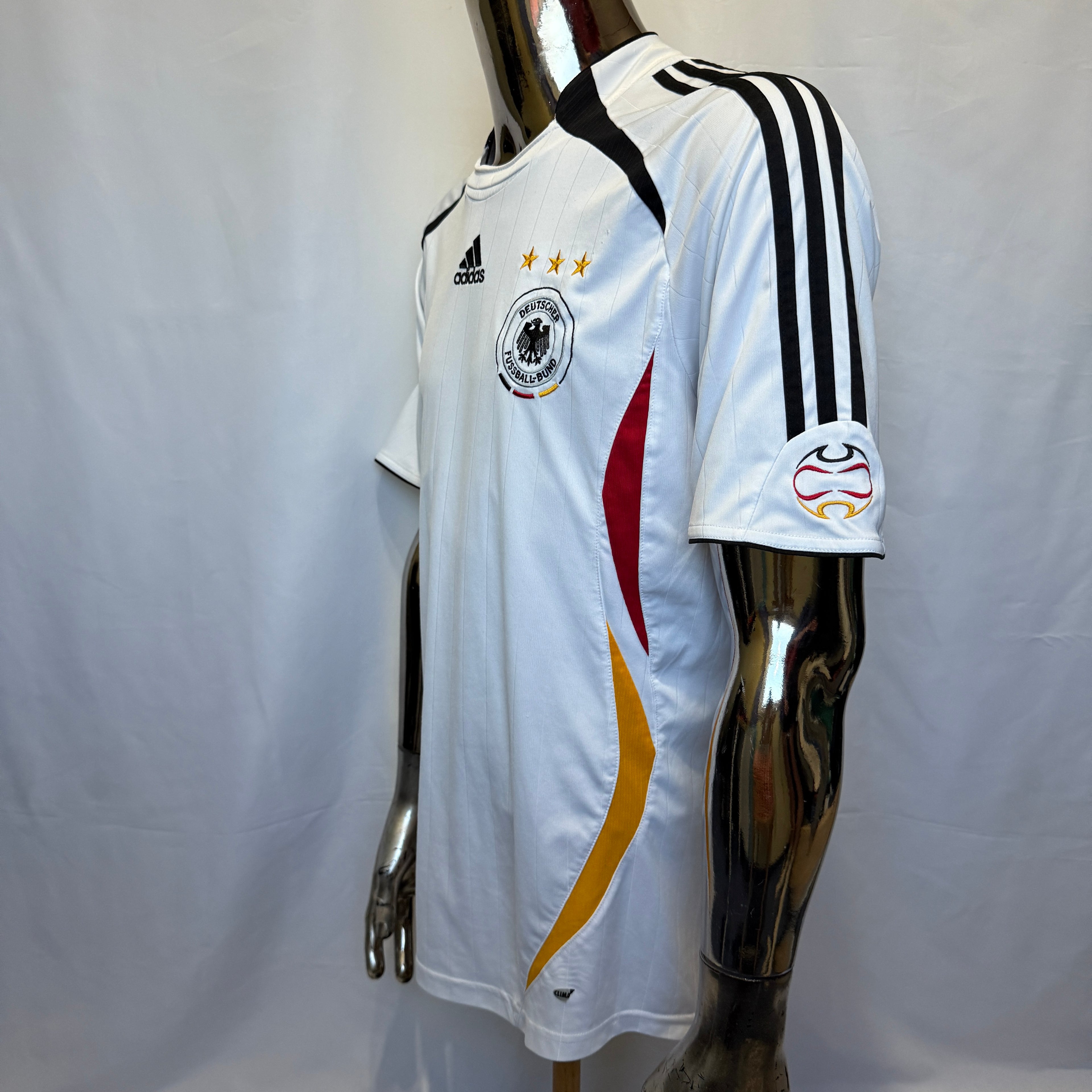 Adidas Deutschland Heimtrikot / T-Shirt – Lukas Podolski #20 – FIFA WM 2006 – Offizielle DFB-Version - Größe L