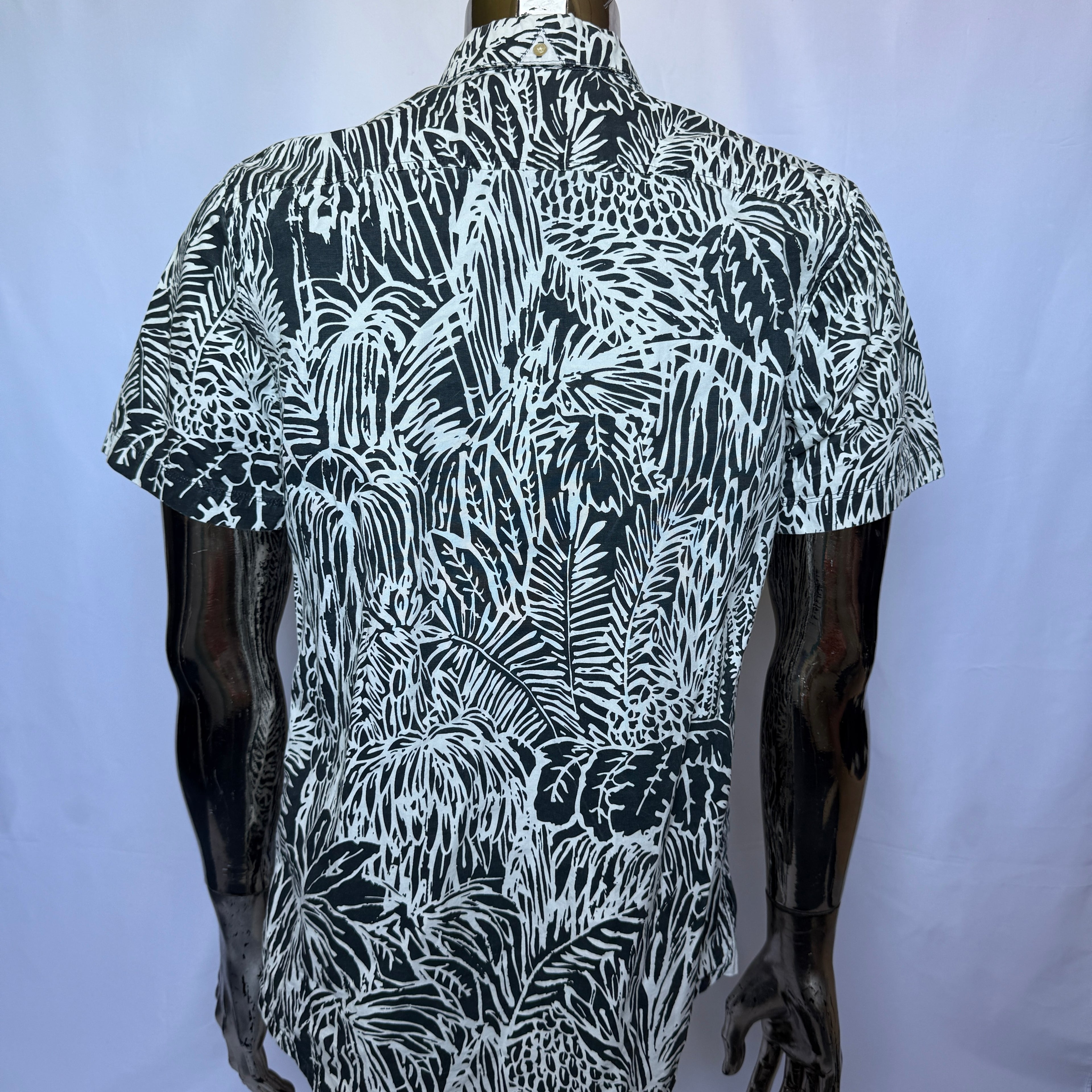 Adidas Originals Hemd – Tropical Leaf Pattern – Größe M