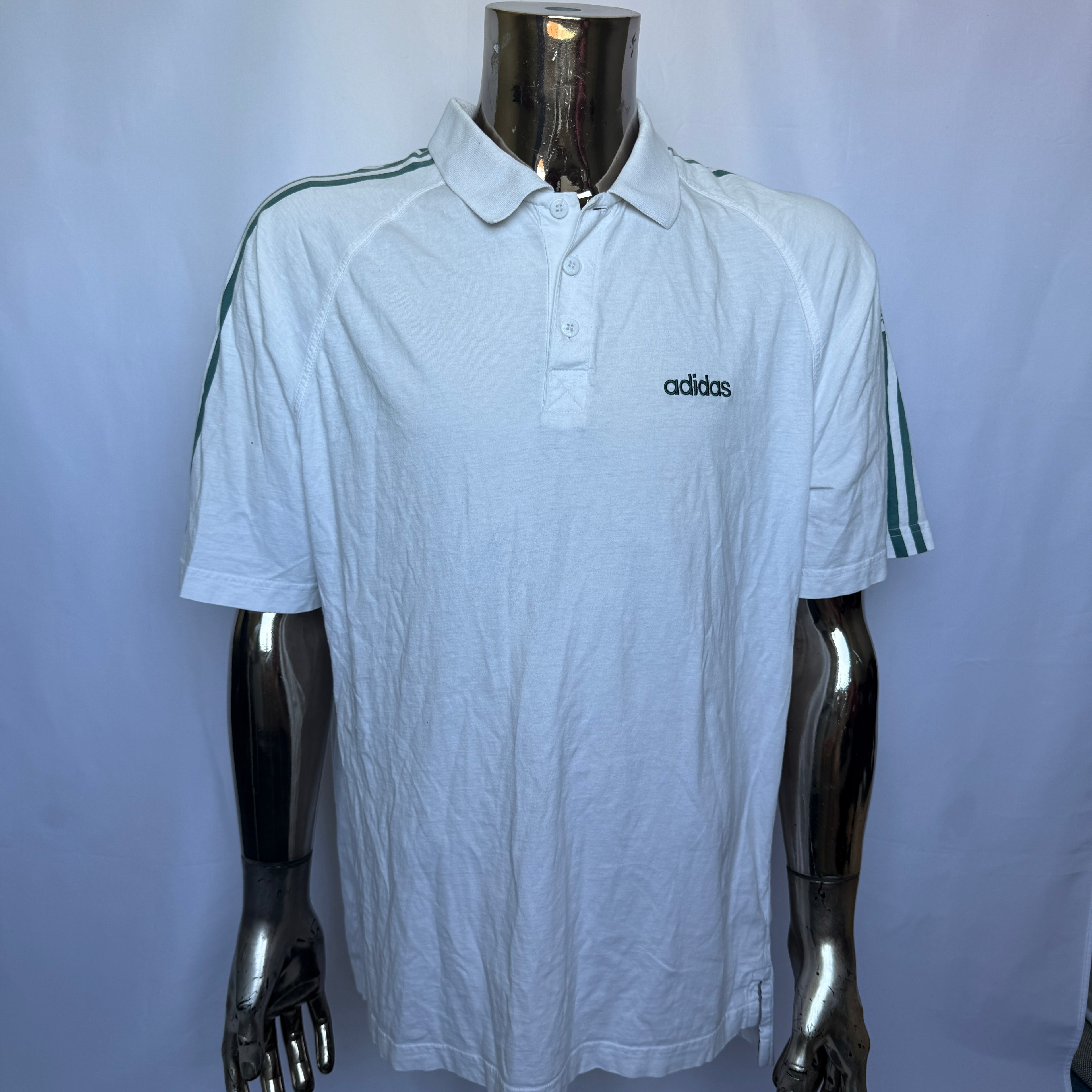 Adidas Originals Polo Shirt – frühe 00er Vintage - Größe L