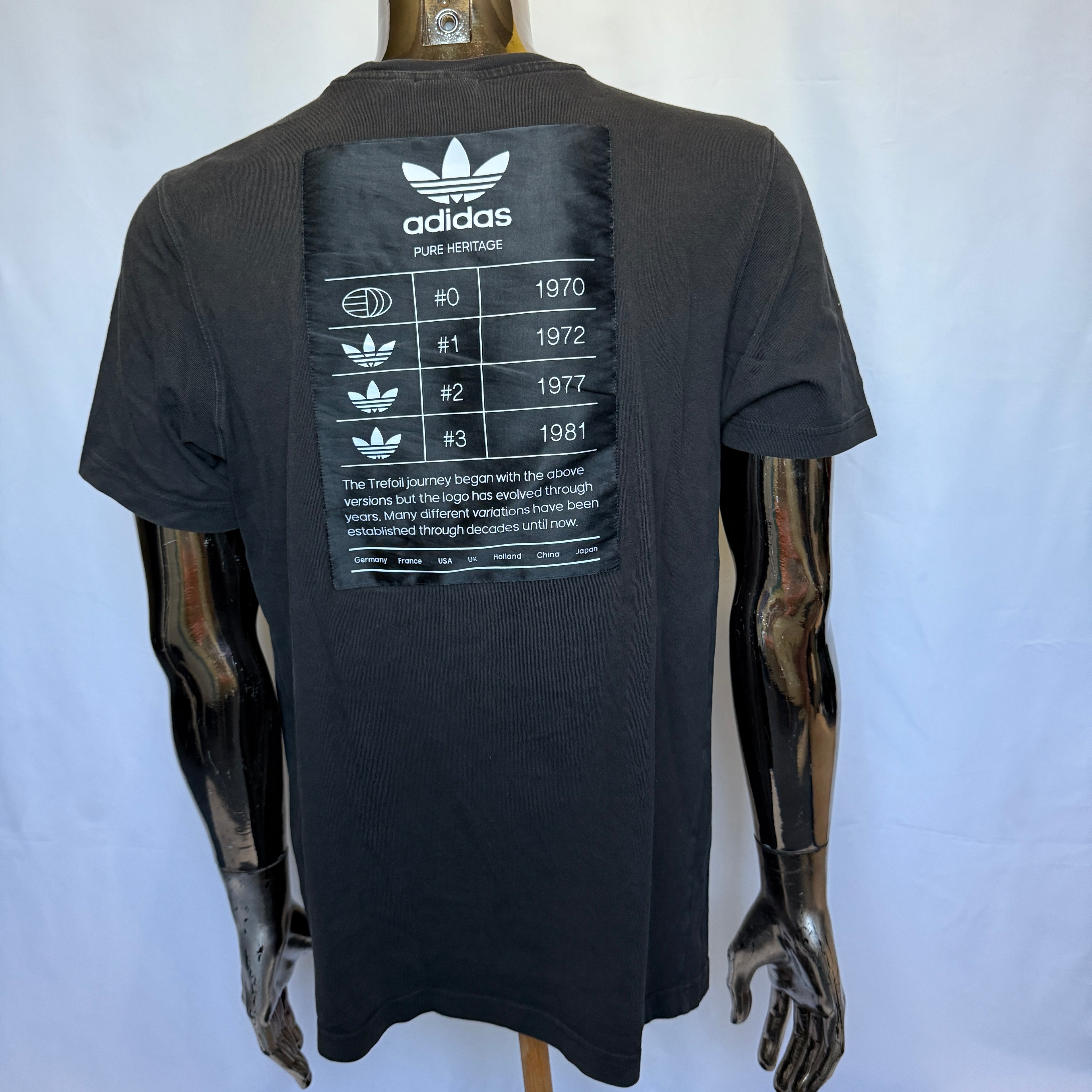 Adidas Originals T-Shirt / Shirt – Pure Heritage – Retro Style - Größe M
