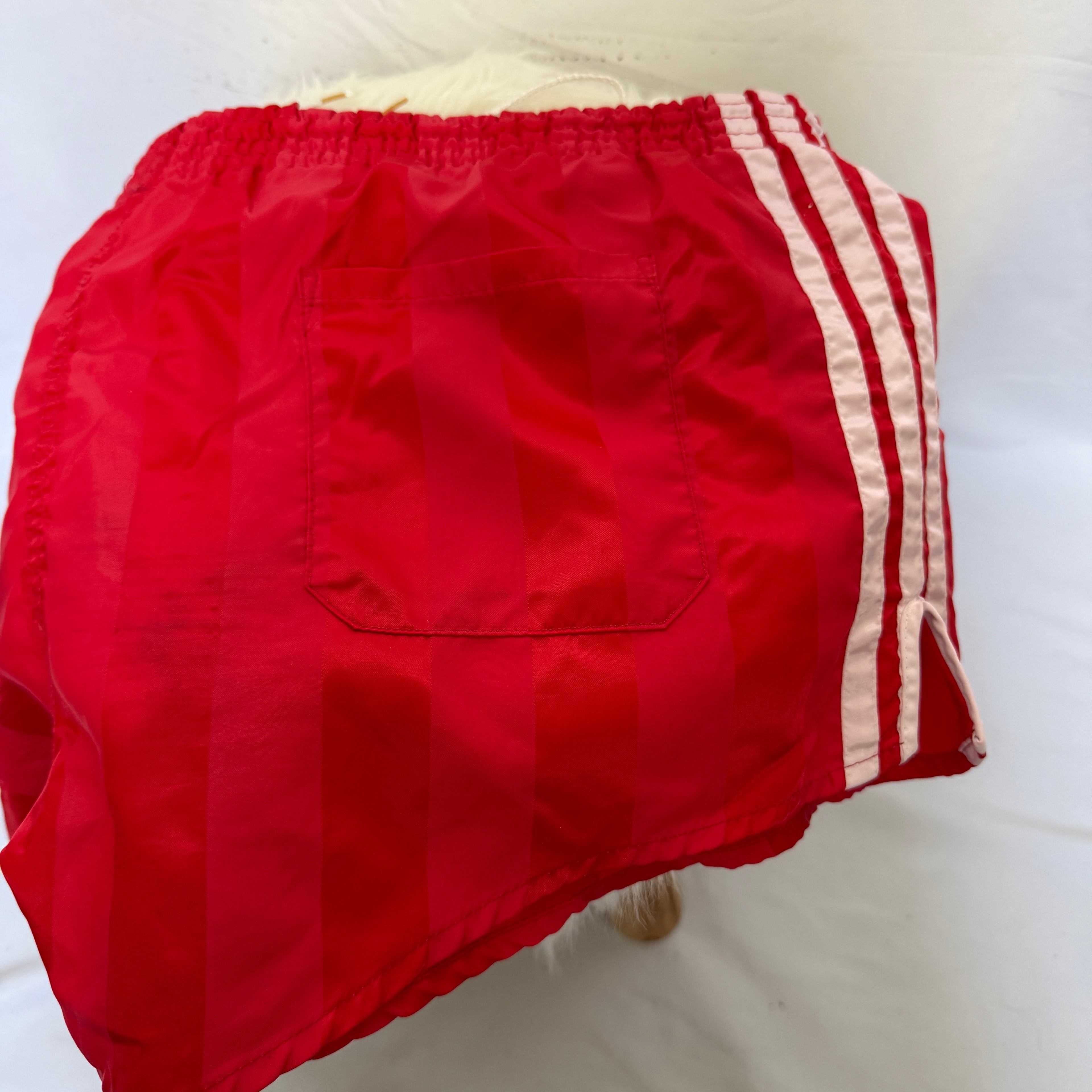 adidas 70er 80er Vintage Shorts Sprinter Hose – Glanz / Satin Rarität – Gr. M-L