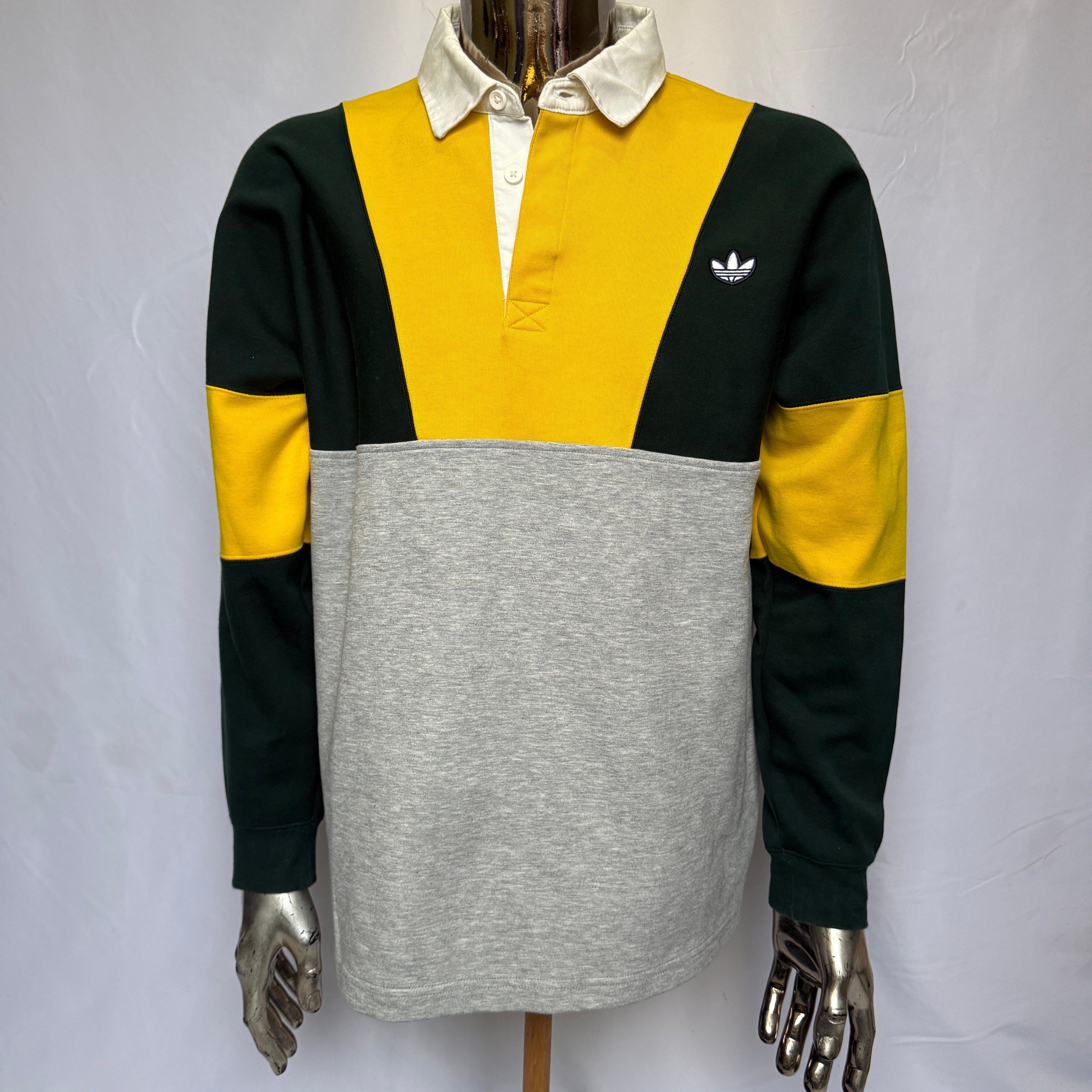 adidas Originals Rugby Sweatshirt / Polo – Retro – Gr. M