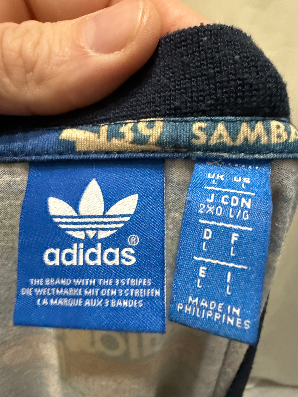 Adidas Originals “Shoebox Allover Print” T-Shirt – Retro / selten - Größe L