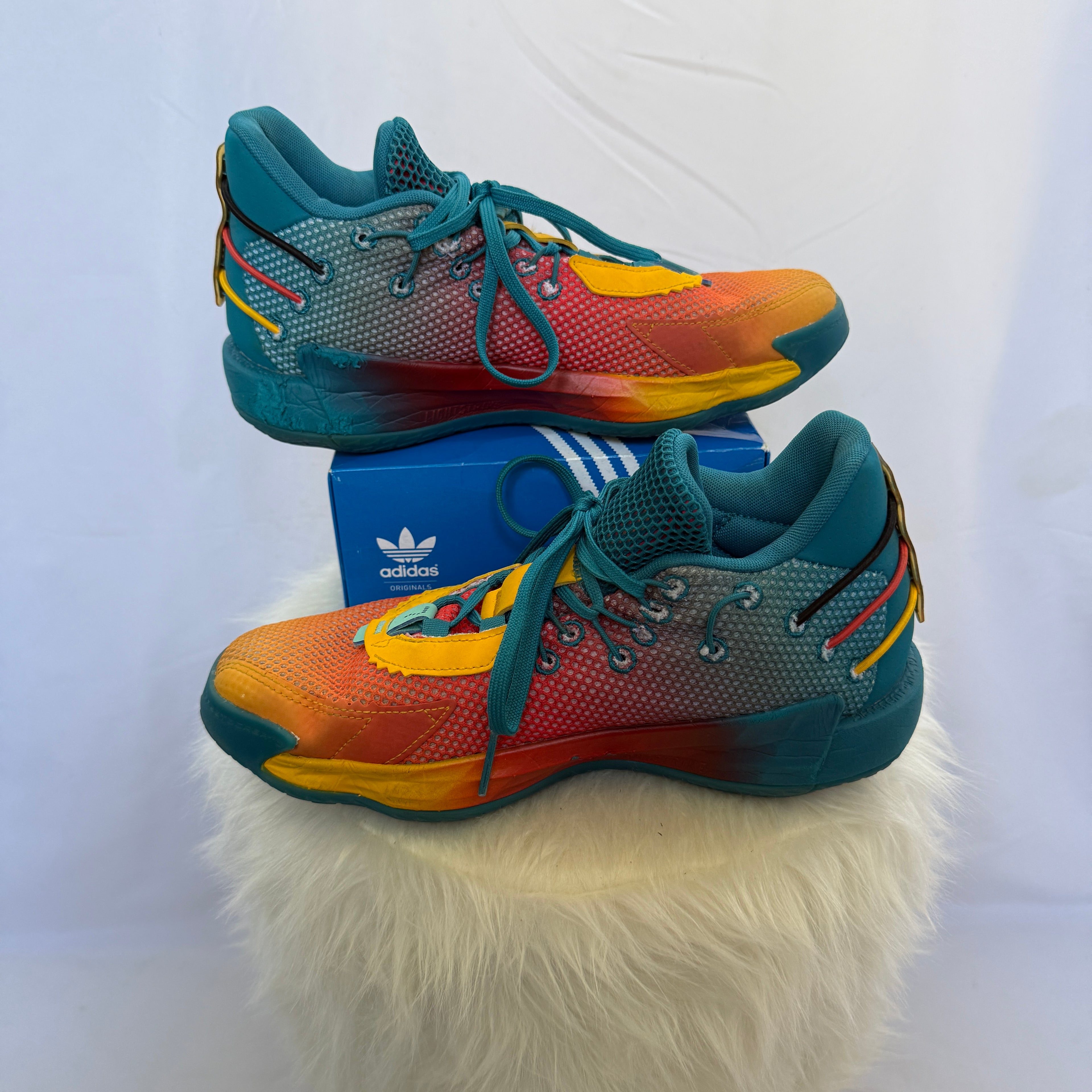 adidas Dame 7 Sneaker / Schuhe – Multicolor – Größe 38 2/3
