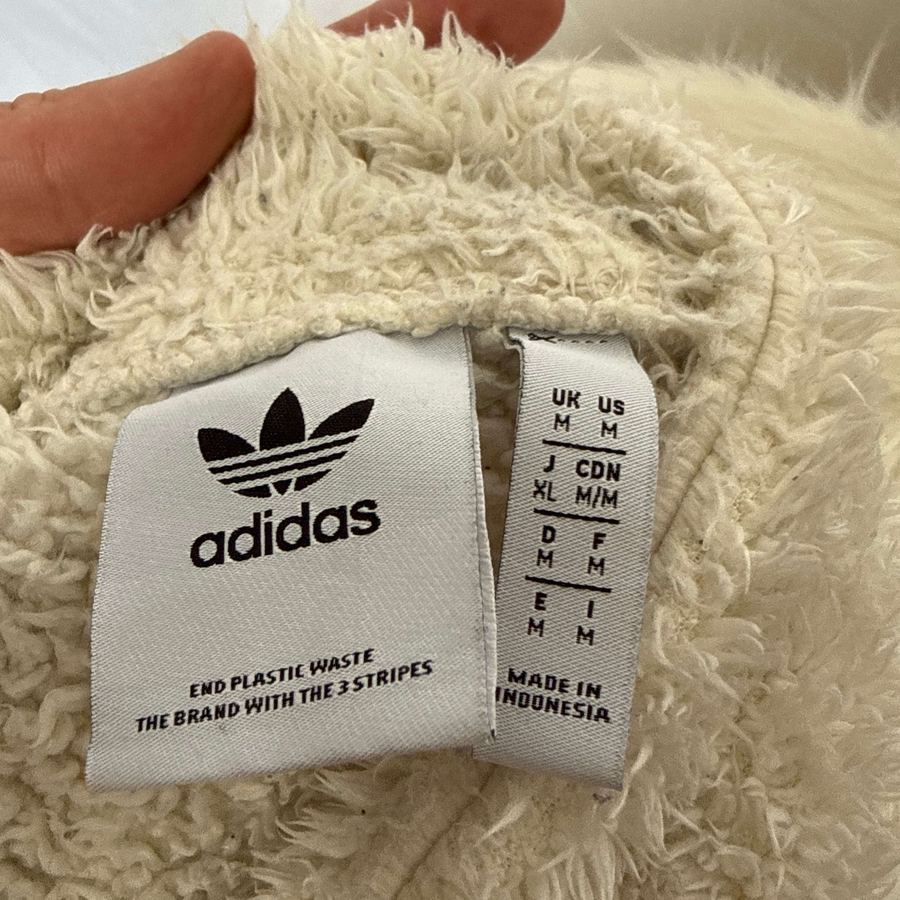 adidas Originals Teddy Fleece Jacke / Hoodie – Full Zip – Gr. M