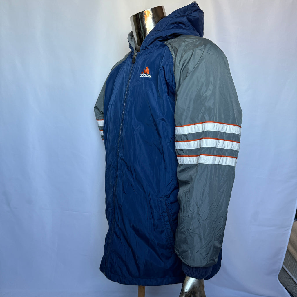 Adidas Wendejacke (Winter- Herbst Jacke) – späte 90er Jahre Vintage - Größe XL