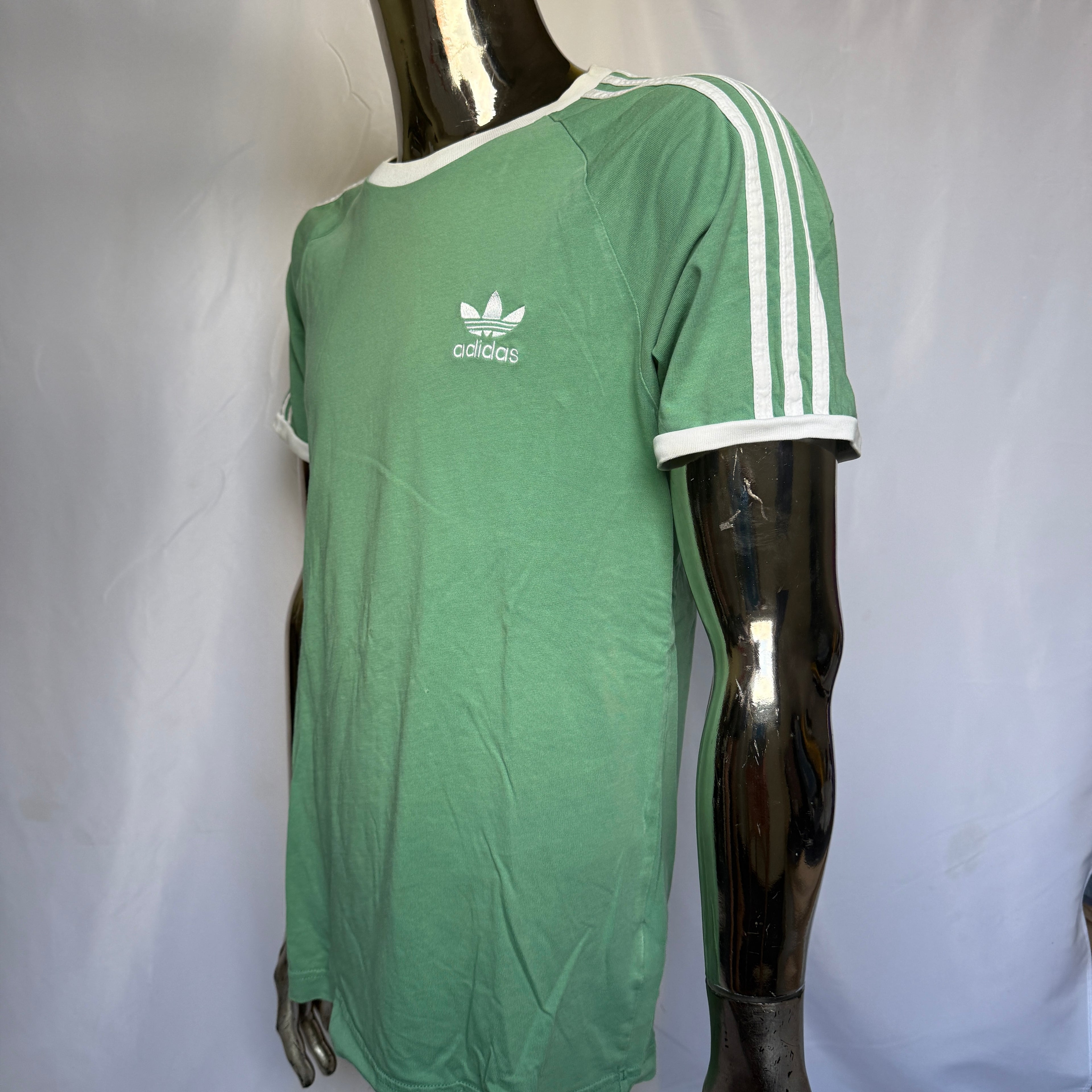 adidas Originals T-Shirt – Trefoil Logo – Green Classic – Gr. M