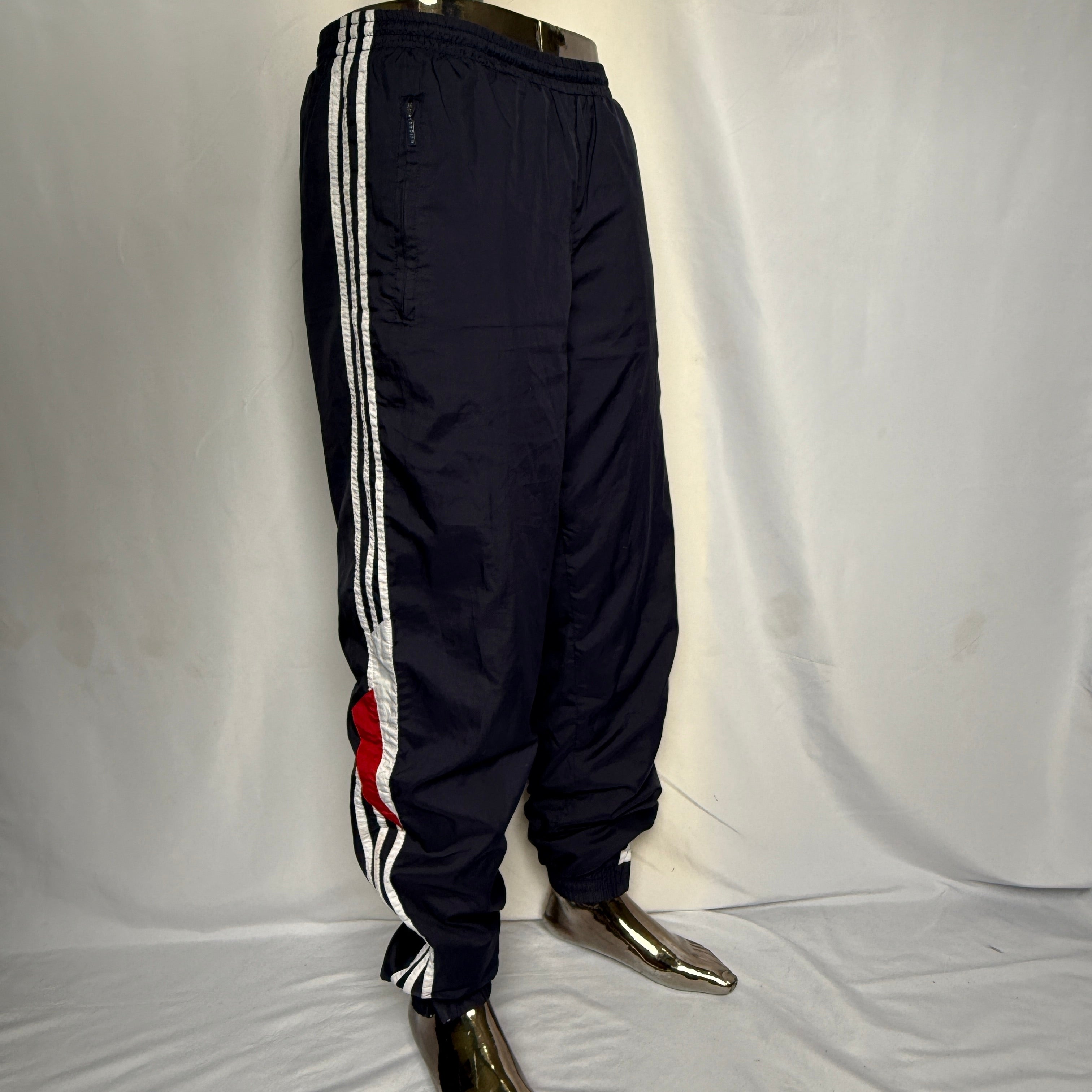 adidas 90er Vintage Trackpants / Jogginghose – Zip Leg – Y2K – Gr. M