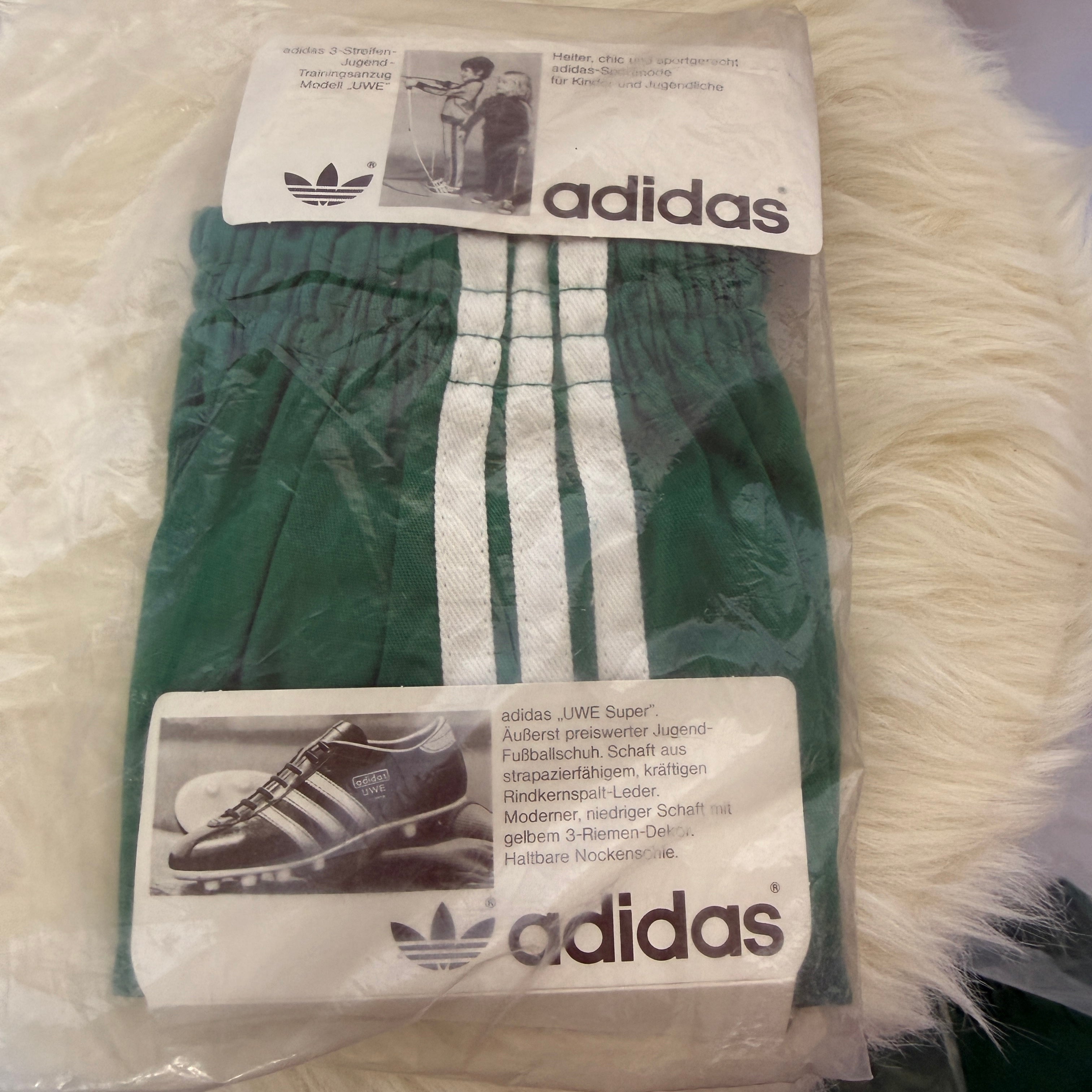 adidas 70er - 80er Vintage Sporthose / Shorts – Franz Beckenbauer – neu, Deadstock - Rarität Made in West Germany- Gr. 164