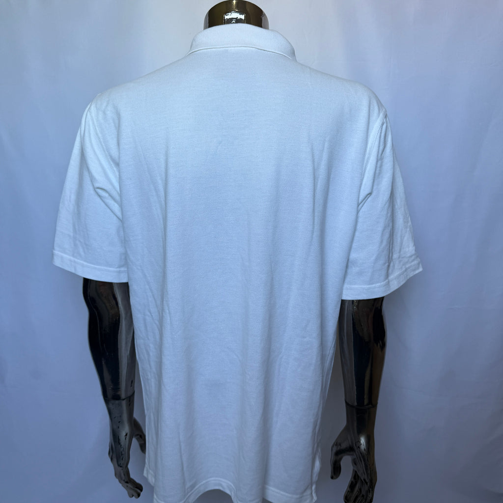 Adidas Polo Shirt – White Classic – Release 2000 Vintage – Größe L