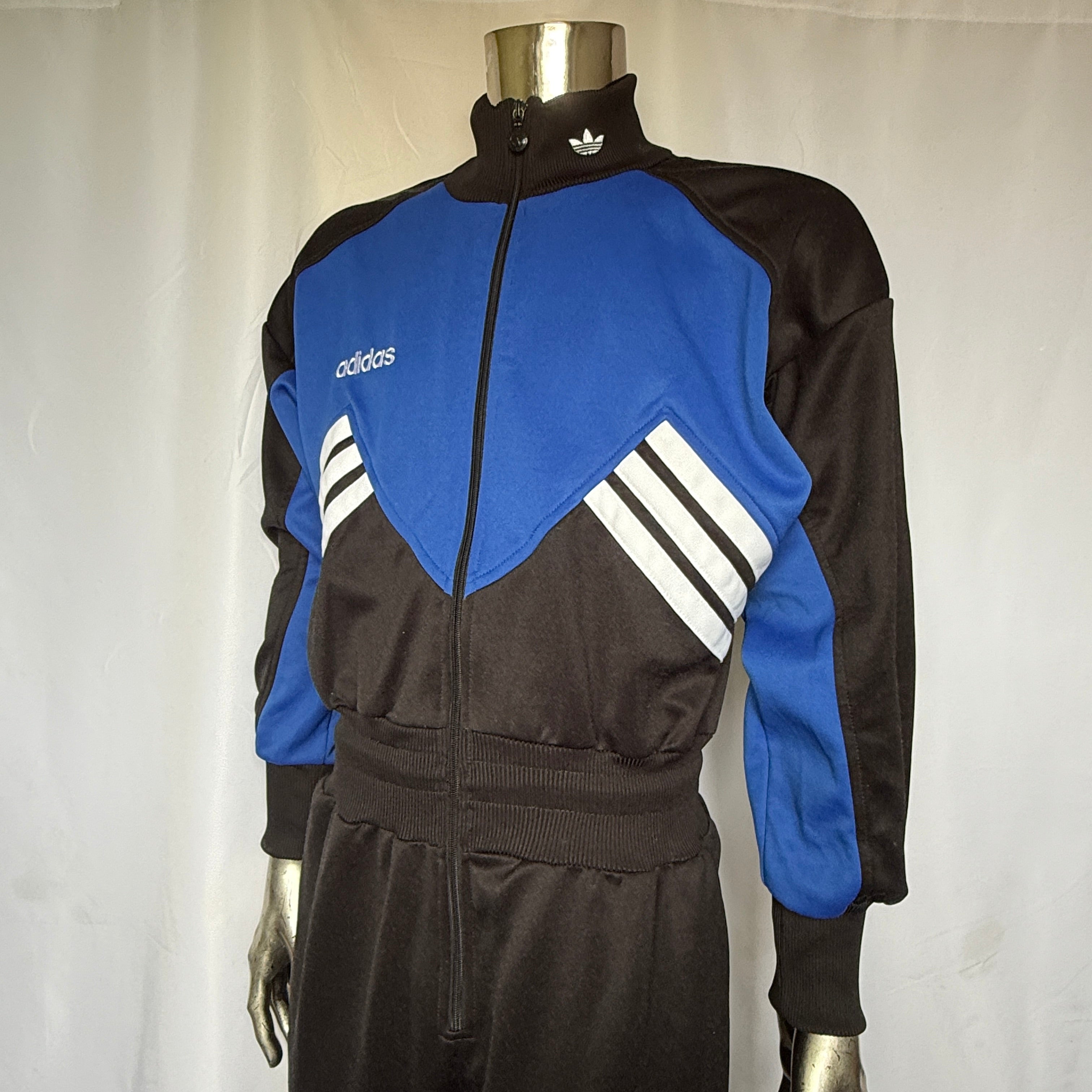 adidas 80er - 90er Vintage Trainingsanzug (Overall) / Einteiler – Rarität / neuwertig – Gr. L