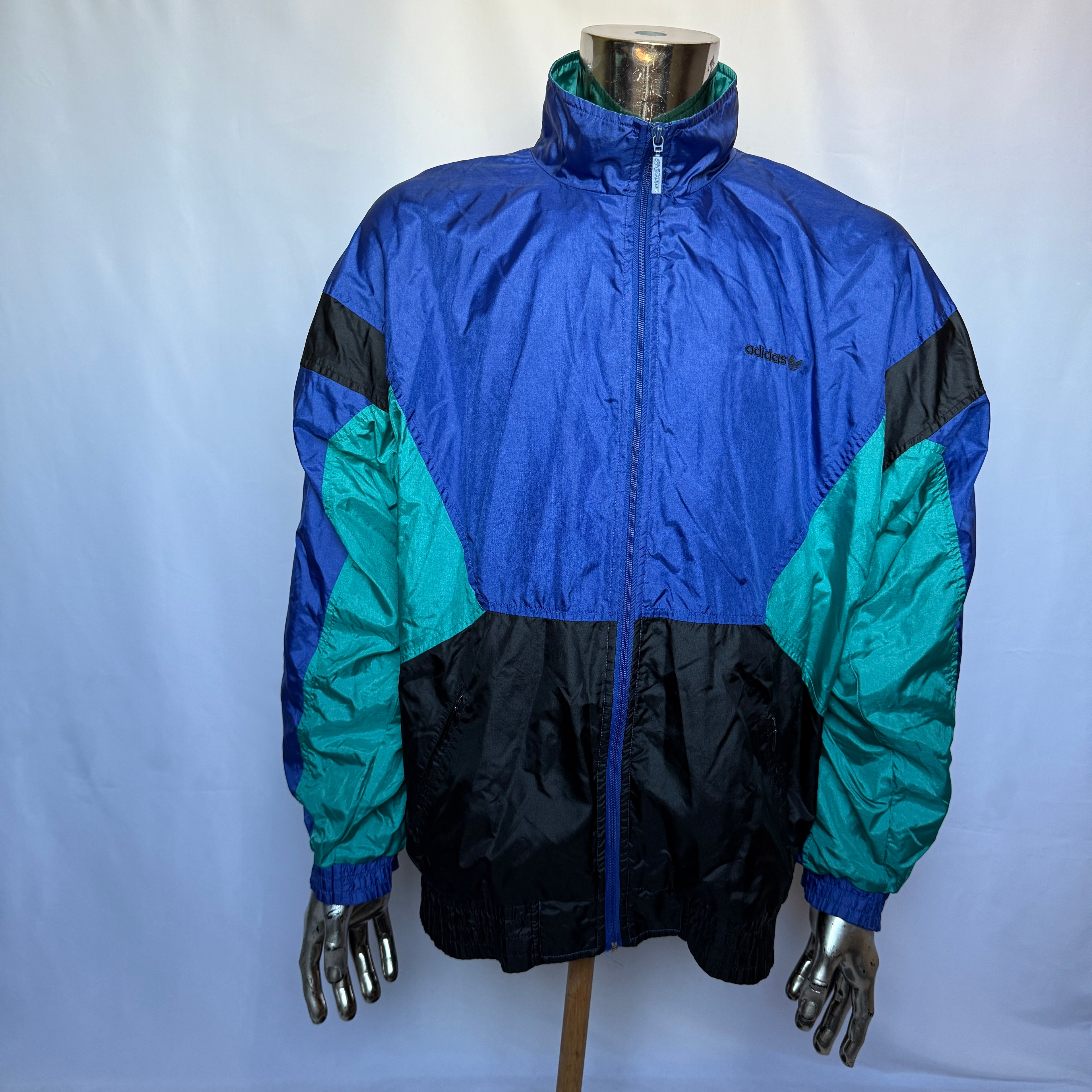 Adidas Originals Jacke / Windbreaker – frühe 90er Jahre Vintage - Größe L