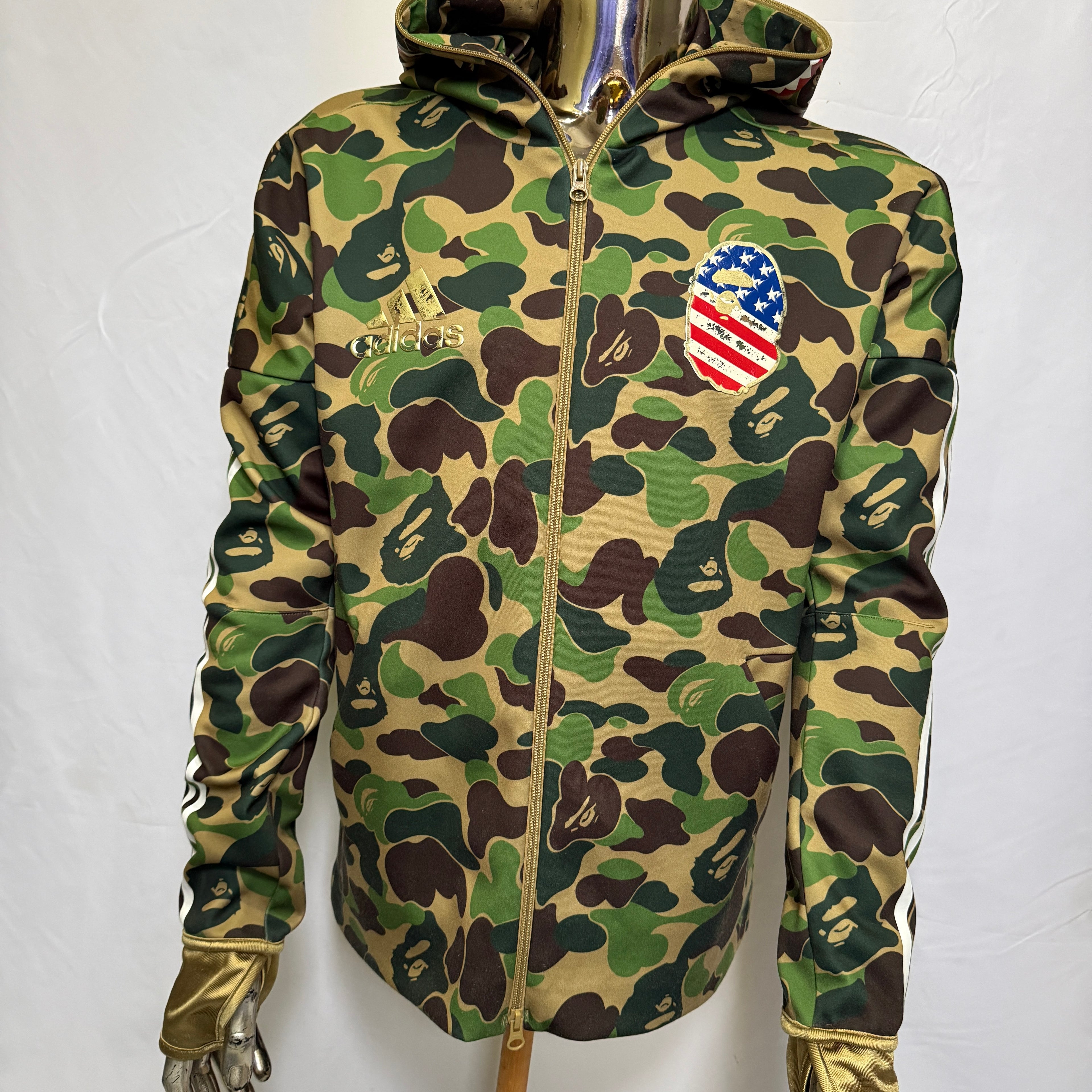adidas x BAPE „Shark“ Full Zip Hoodie / Pullover– limited – Gr. M