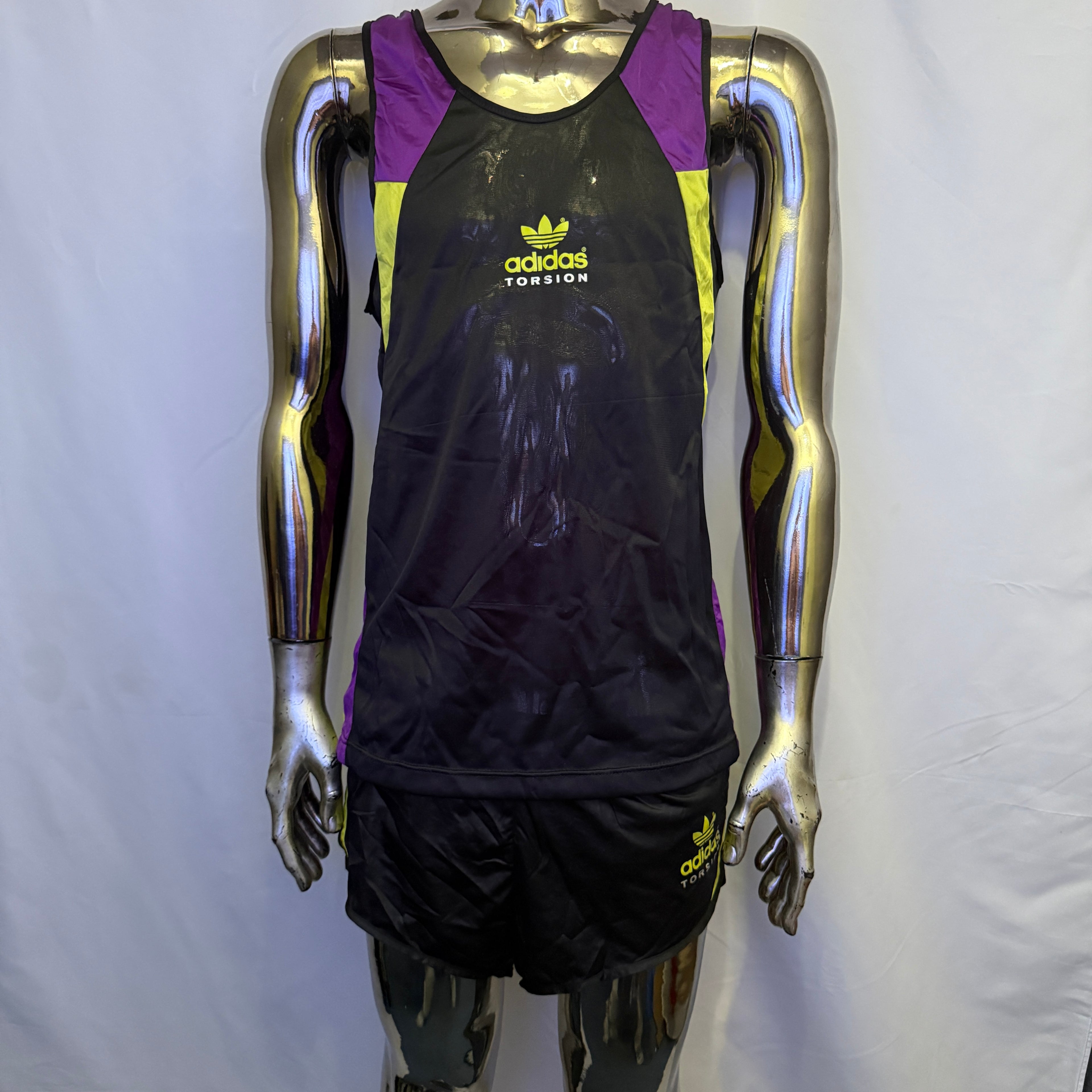 adidas 90er Vintage Torsion Running Set – Shirt und Short – Neu Deadstock - Rarität – Gr. M