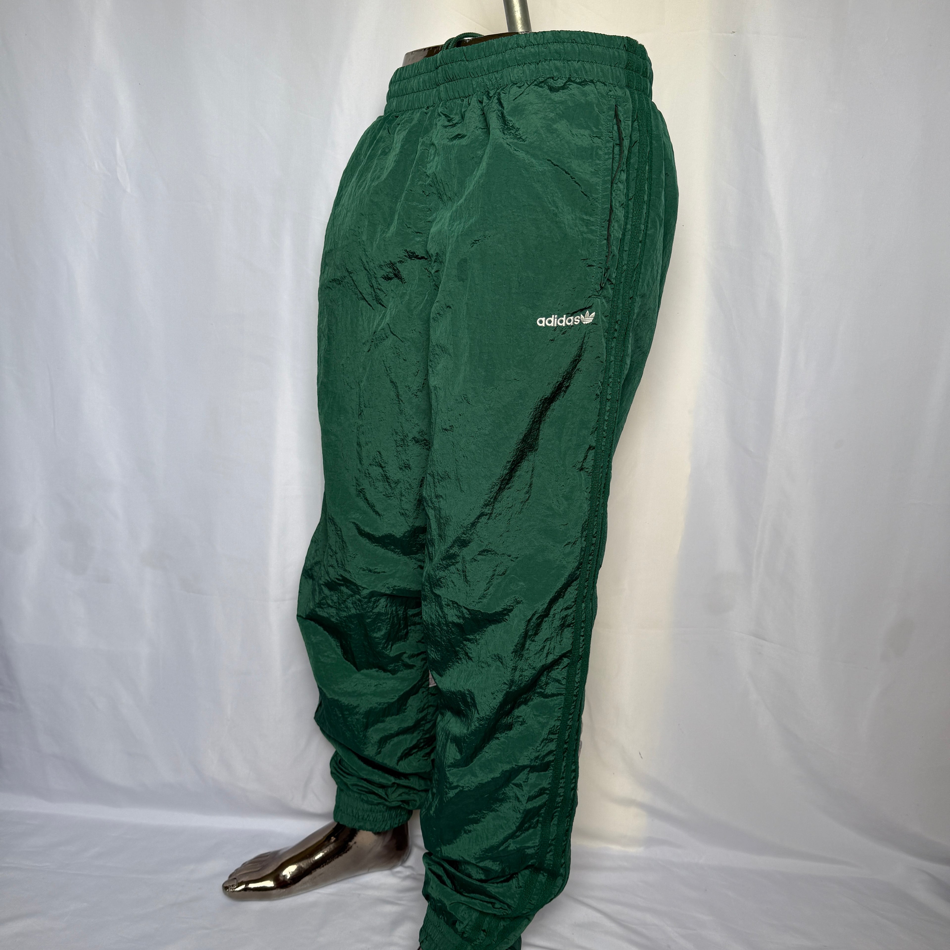 Adidas Original Nylon Jogginghose / Trainingshose - Retro - Größe L