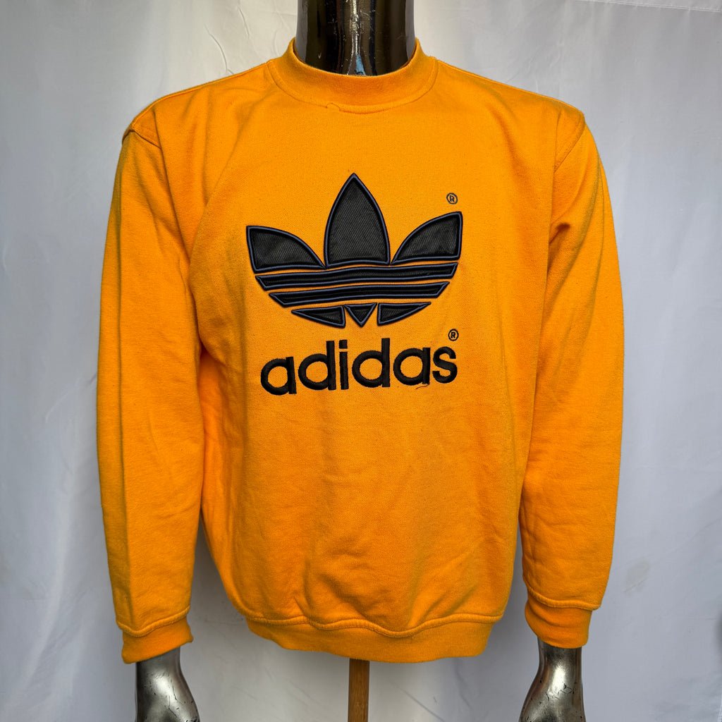 adidas 90er Vintage Sweatshirt / Pullover – Big Trefoil Logo Y2K – Gr. S