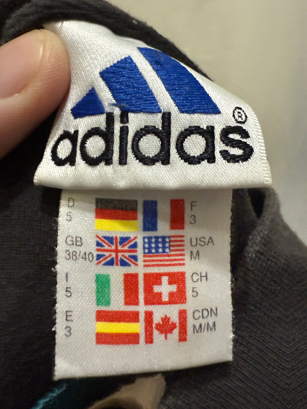 Adidas Equipment T-Shirt / Shirt – Made in Europe – 90er Jahre Vintage - Größe M