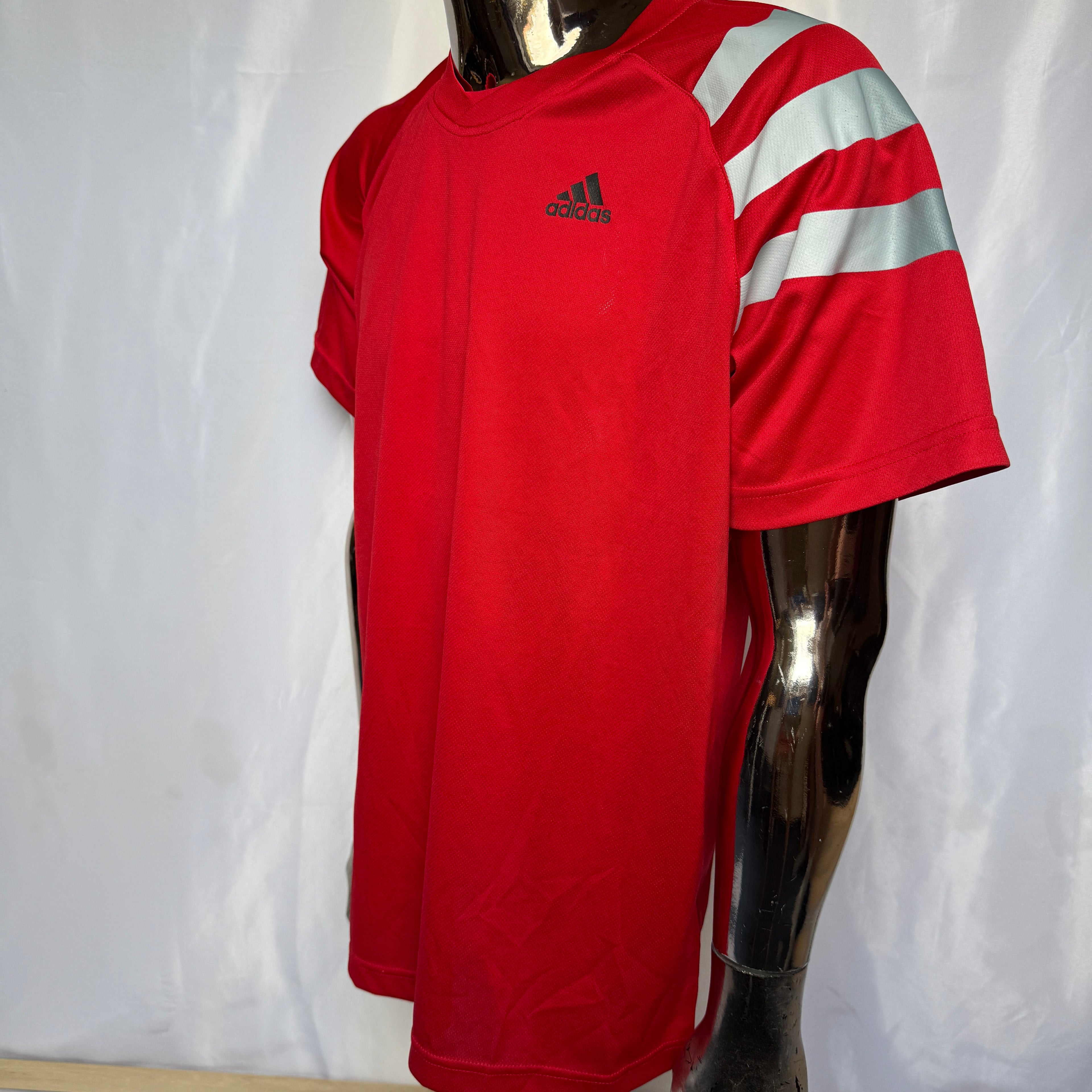 Adidas Training T-Shirt - frühe 00er Jahre Vintage- Größe L