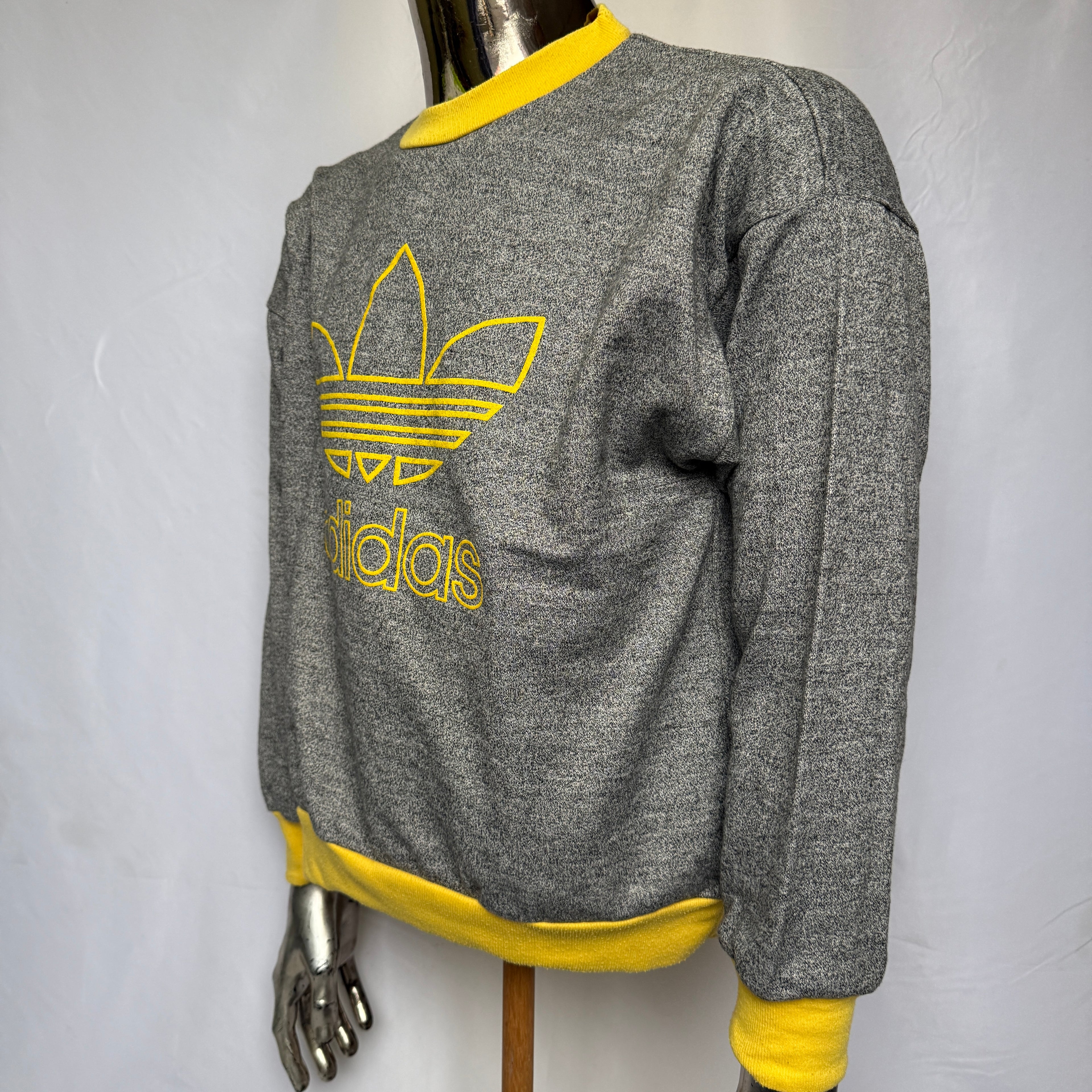 adidas 80er / 90er Vintage Trefoil Sweatshirt – Gr. S