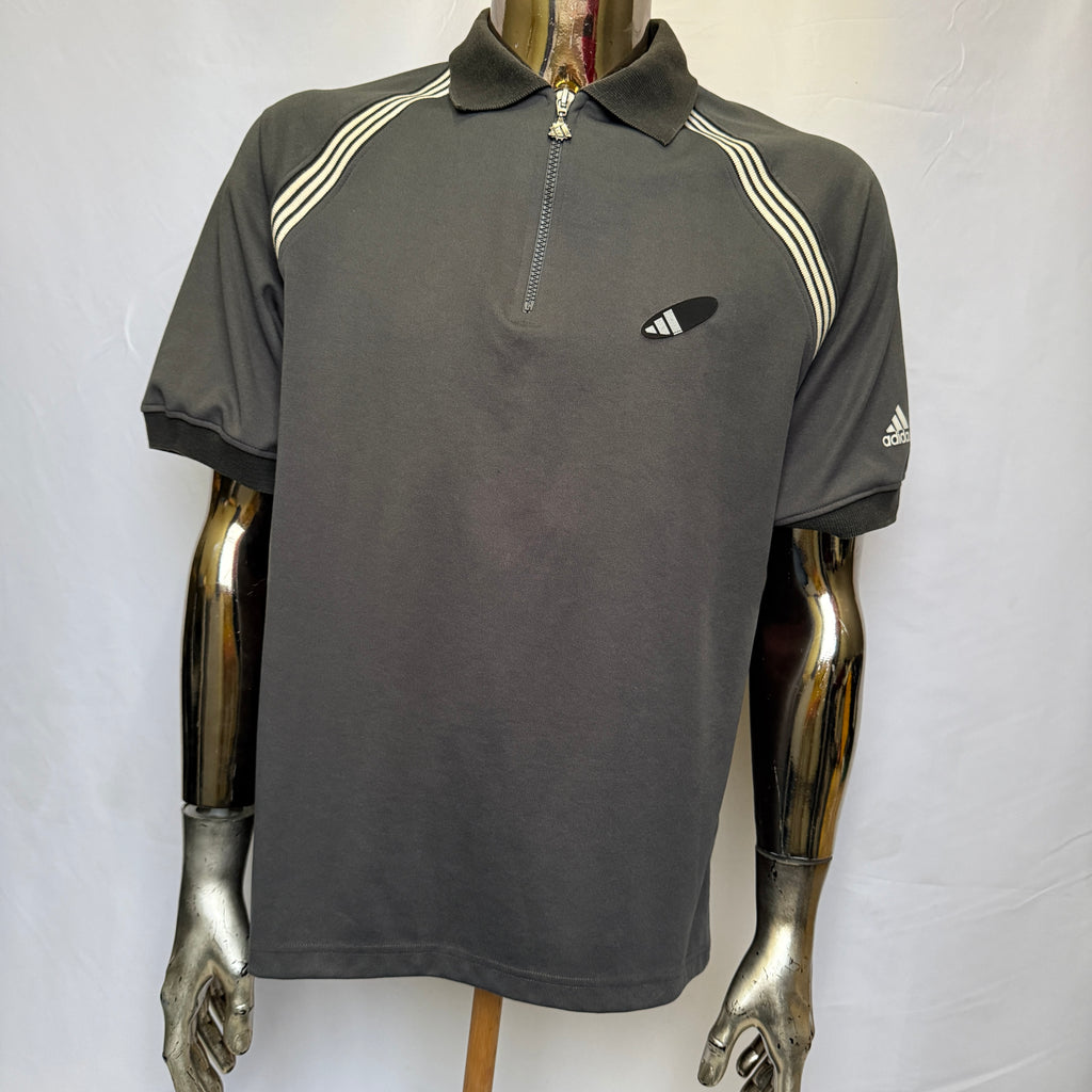 adidas 90er Vintage Polo Shirt / Polohemd (Tasche hinten)  Gr. XL