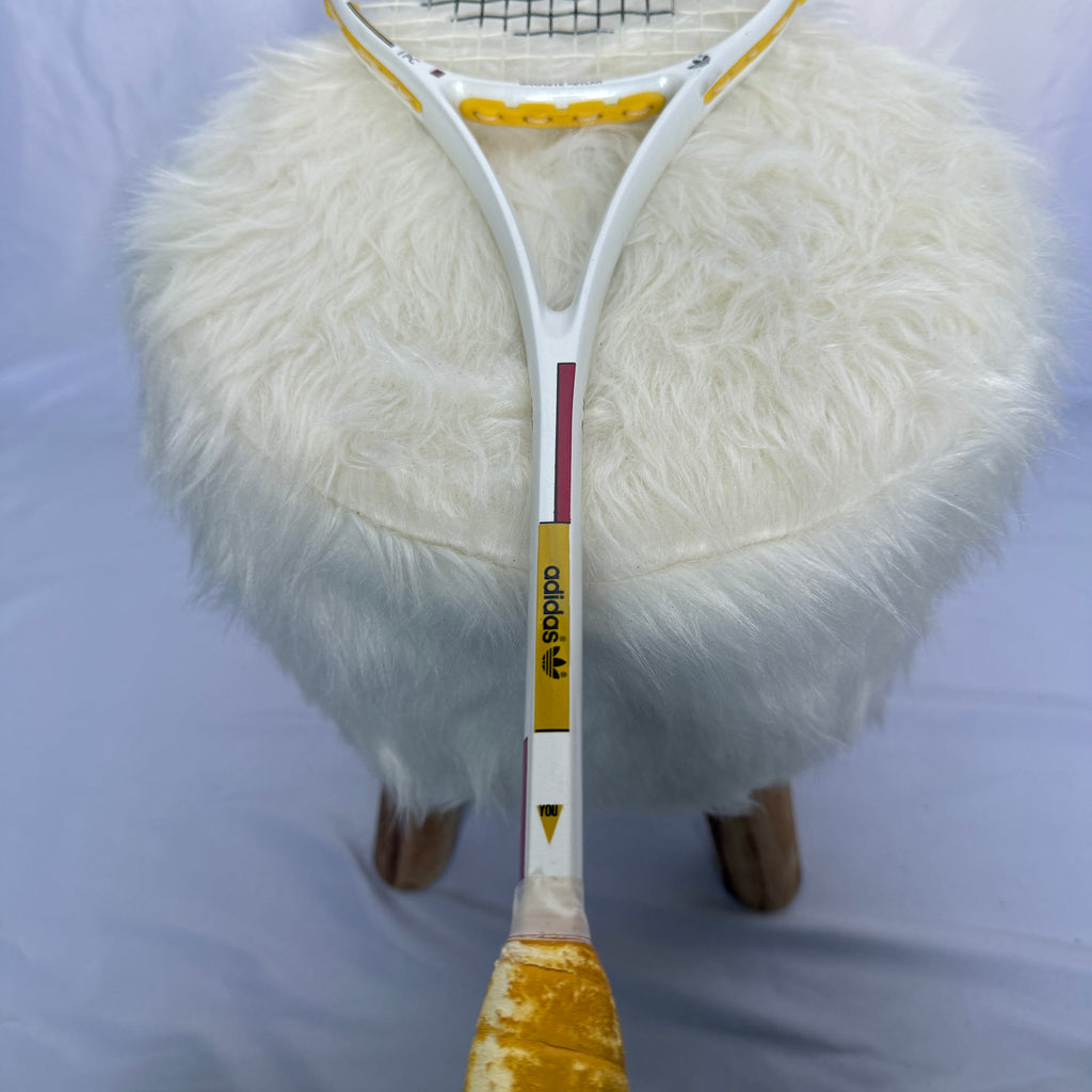 Adidas IPC Graphite Kevlar Squashschläger – 80s Vintage mit Originalhülle