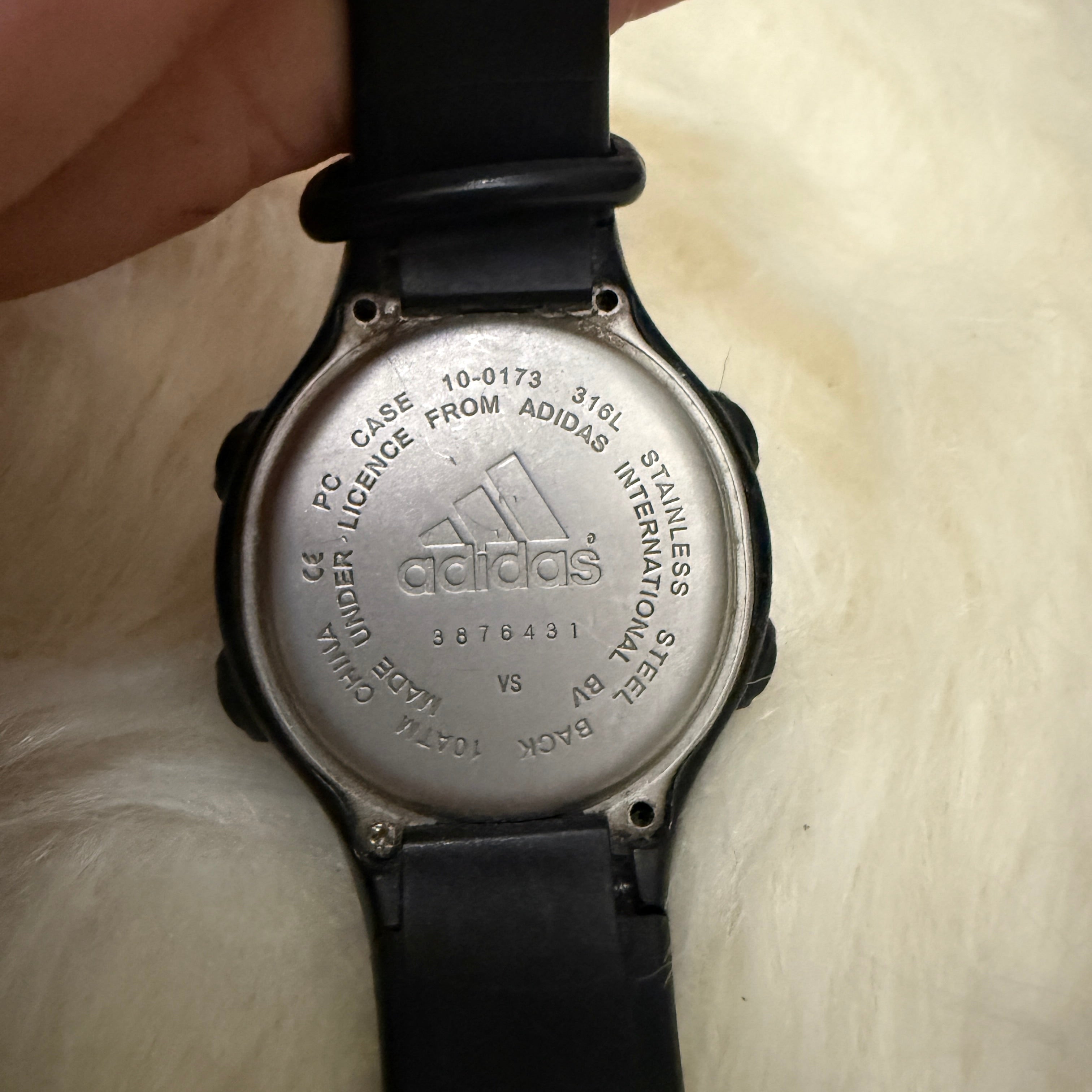 Adidas Digital Watch/ Armbanduhr – Silver / Black - Retro frühe 00er Jahre