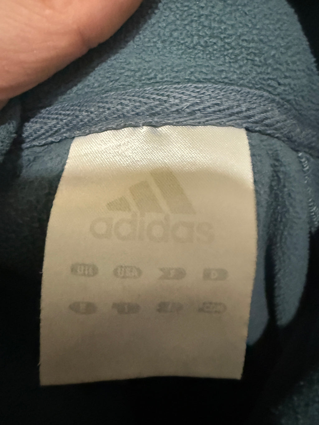 Adidas Fleece Half-Zip Pullover – Anfang 00er Jahre Vintage - Größe L