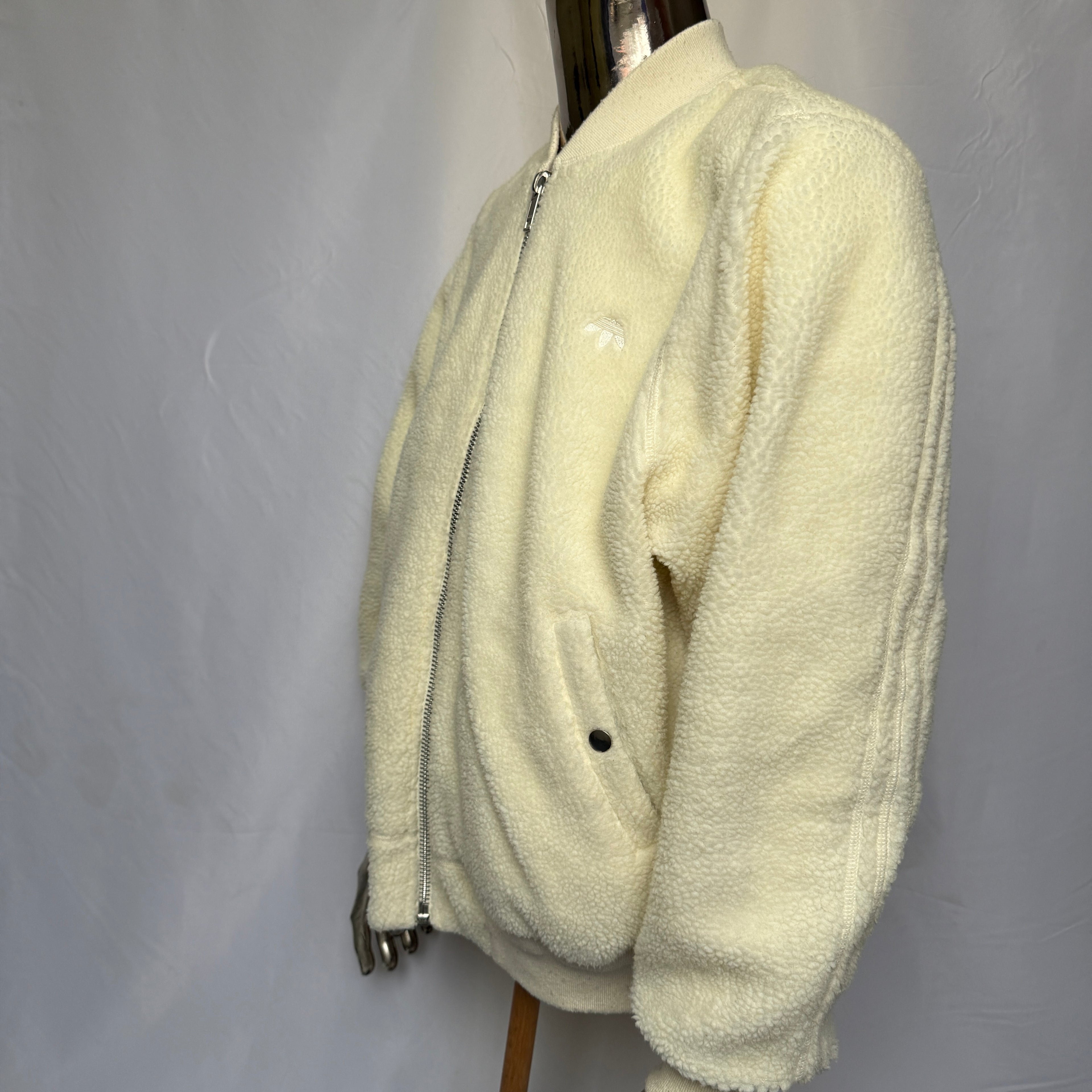 Adidas x Alexander Wang Teddy Jacke - limited – Creme / Off-White – Gr. M