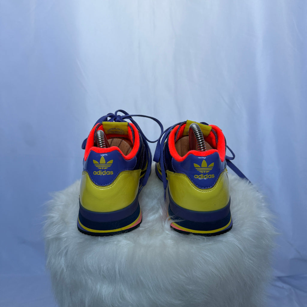 Adidas ZX 700 – Yellow / Navy / Red – Patent Leather – frühe 00er Jahre - 39 1/3