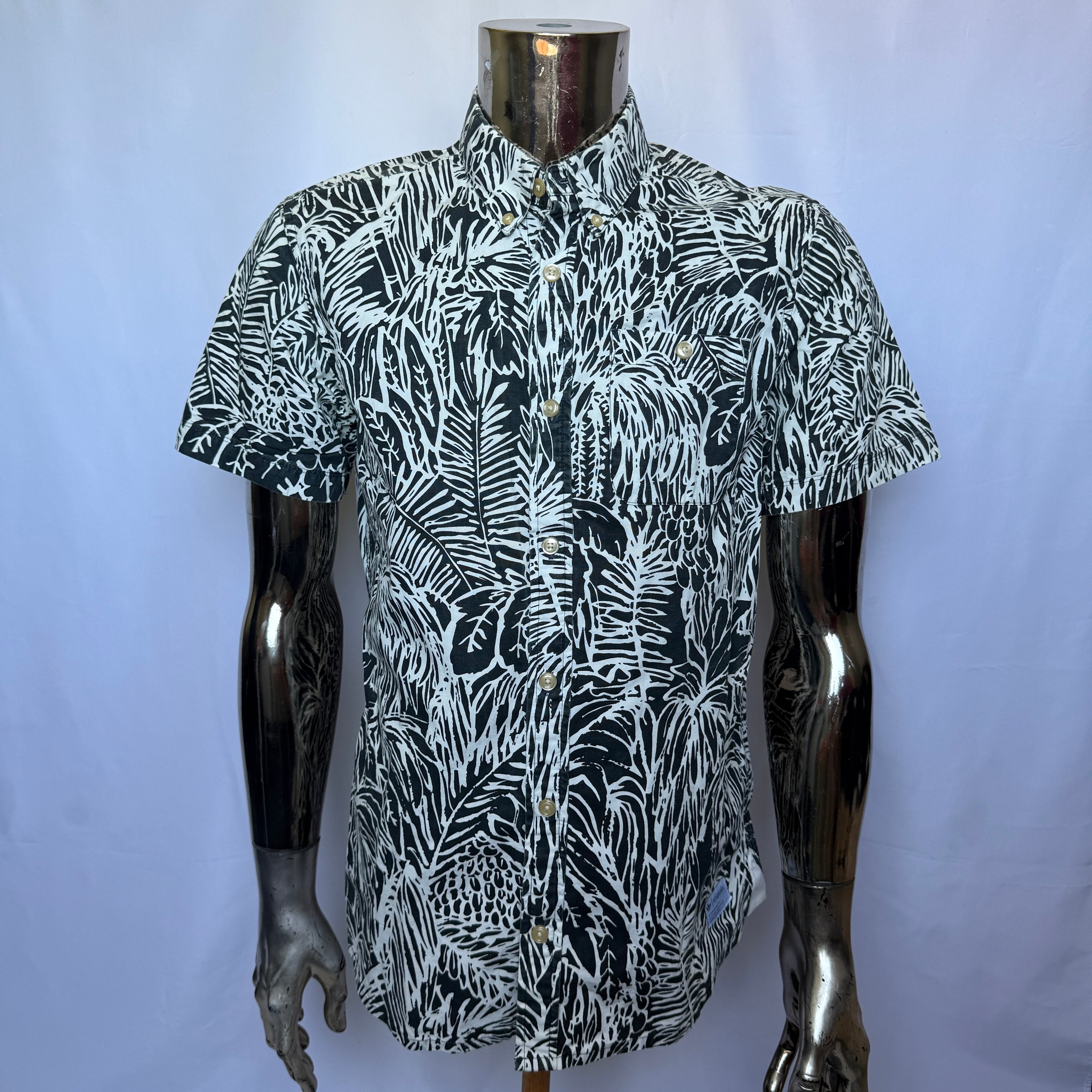 Adidas Originals Hemd – Tropical Leaf Pattern – Größe M