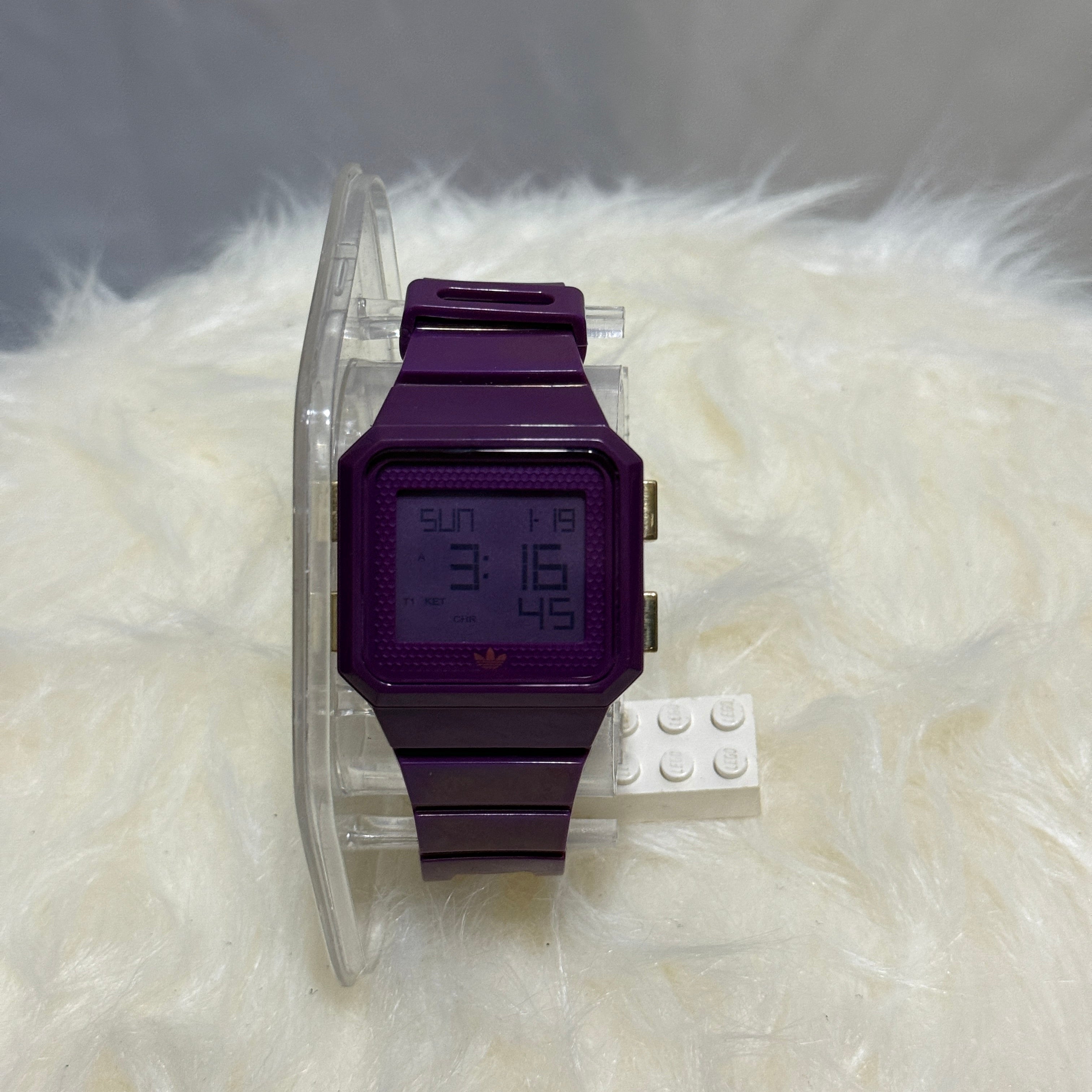 Adidas Originals Digital Watch / Armbanduhr – Retro - Lila