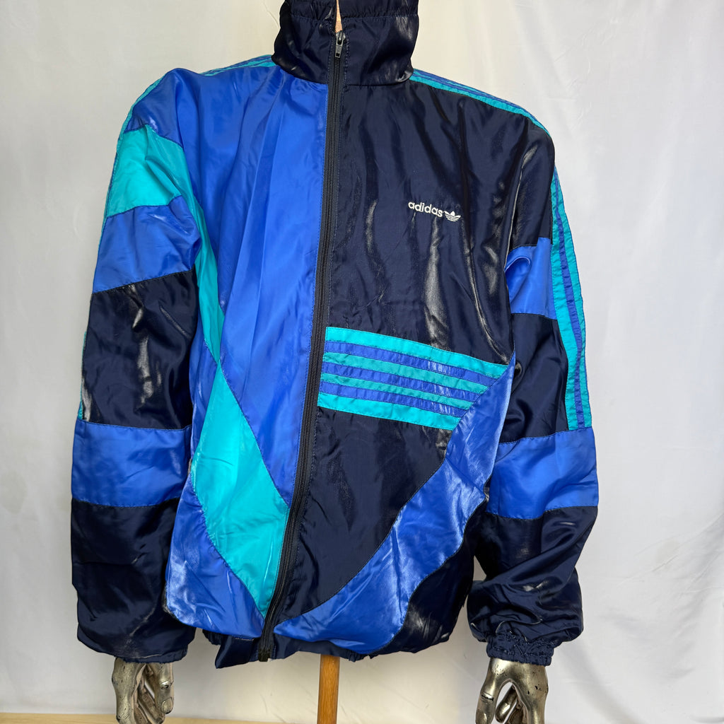 adidas 80er Vintage Track Jacket / Jacke / Windbreaker – Rarität (Made in West-Germany) - Gr. XXL