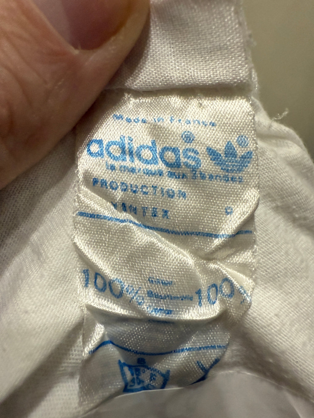 Adidas Originals Polo – Made in France – frühe 80er (Vintage / Rarität) -Größe XL