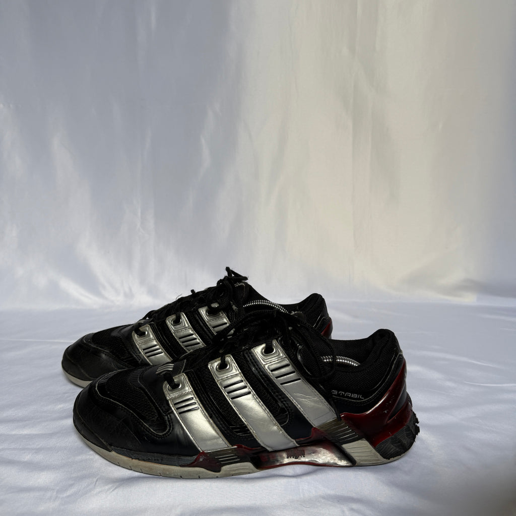 Adidas Sneaker Torsion Equipo Stabil OG (2005) – Schwarz/Silber/Rot – Größe 46 (US 11)