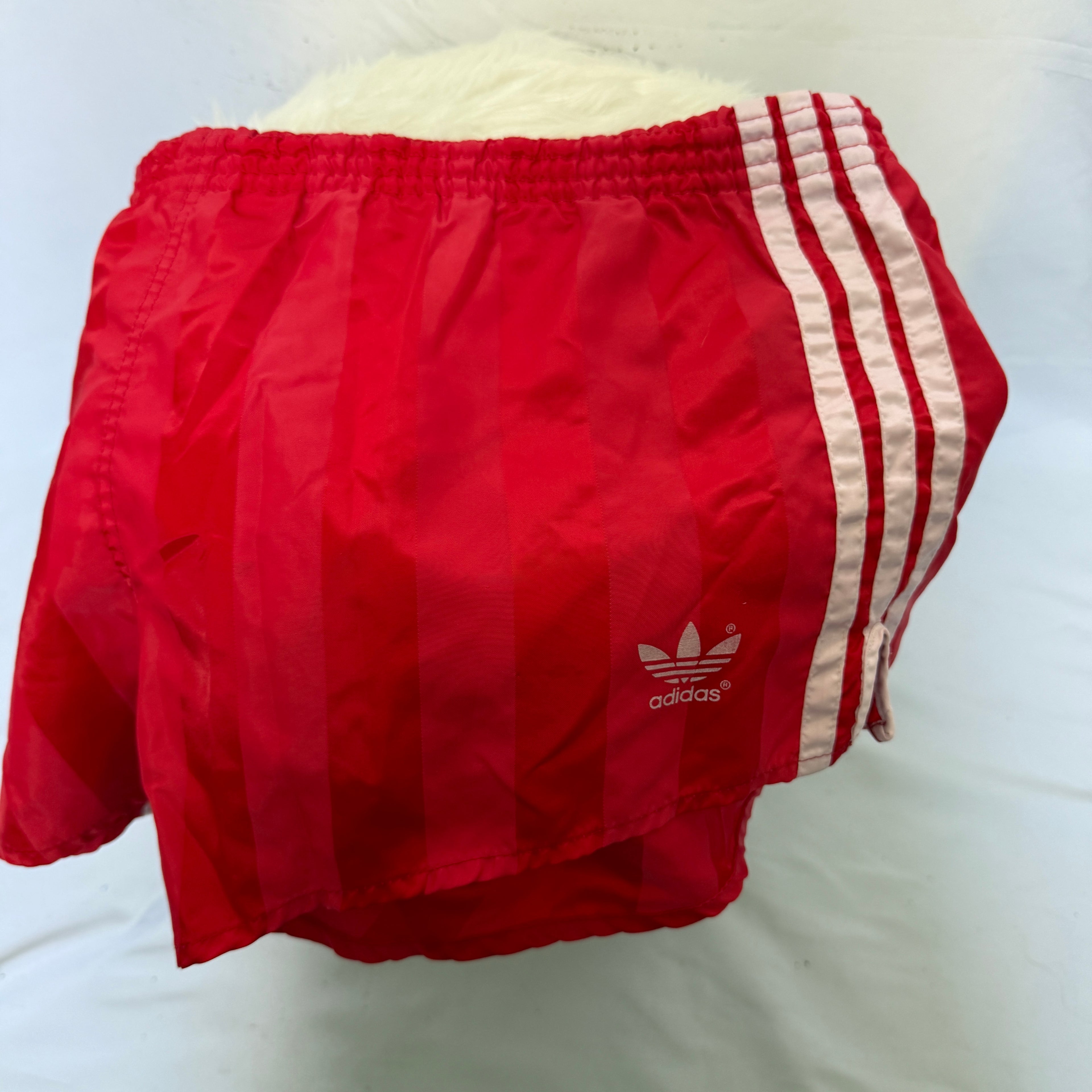 adidas 70er 80er Vintage Shorts Sprinter Hose – Glanz / Satin Rarität – Gr. M-L