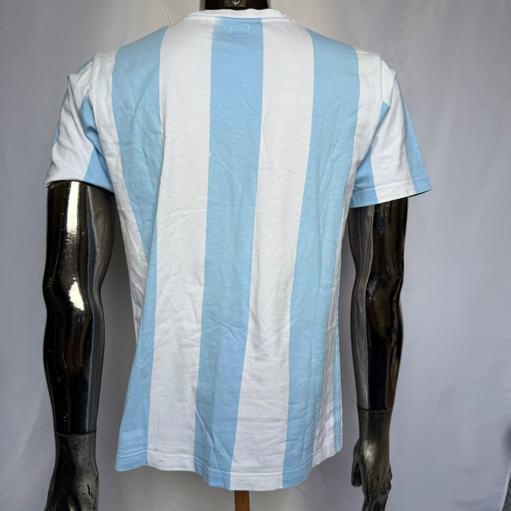 adidas Argentina Retro T-Shirt / Shirt – World Cup Detail (Metall Pokal) – Gr. S