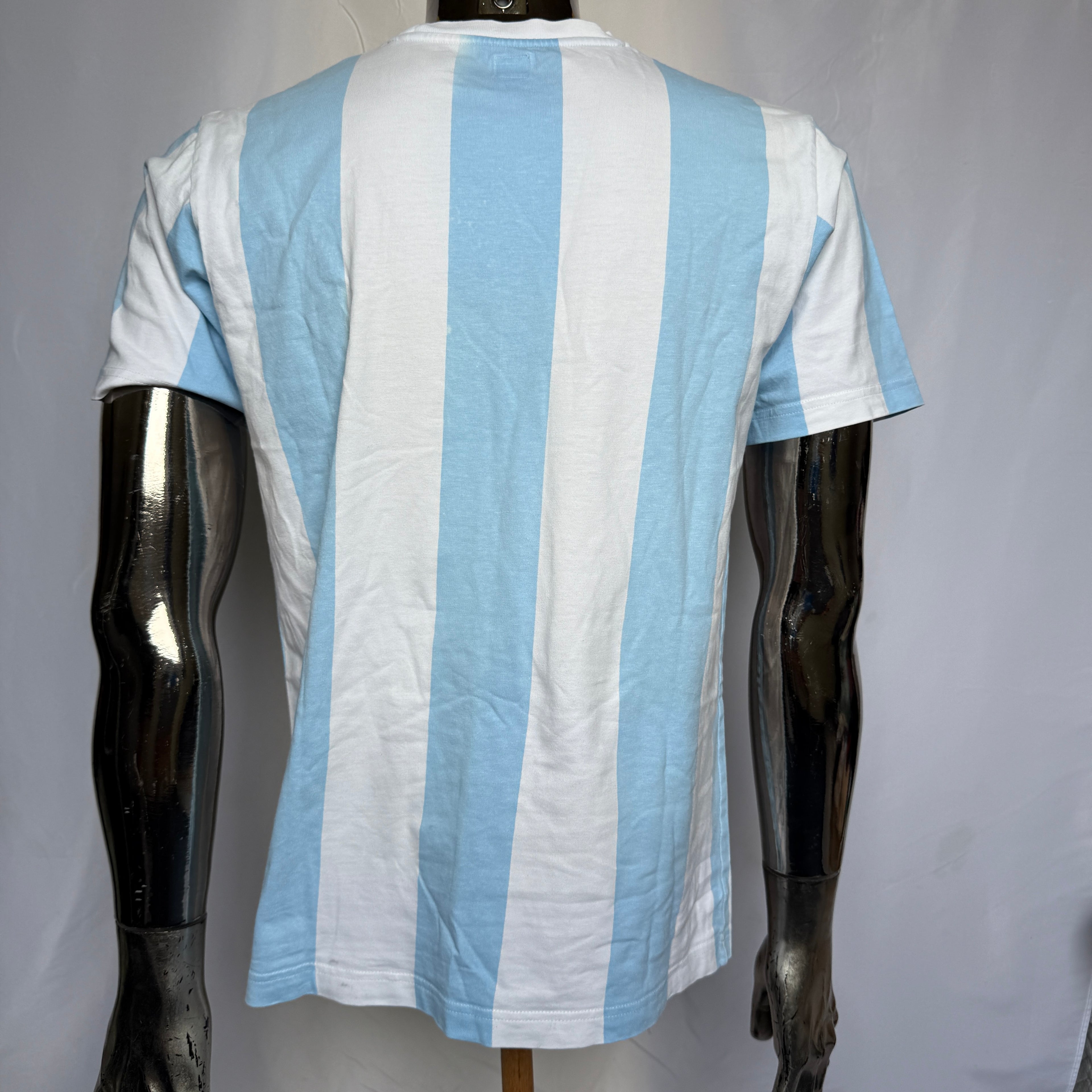 adidas Argentina Retro T-Shirt / Shirt – World Cup Detail (Metall Pokal) – Gr. S