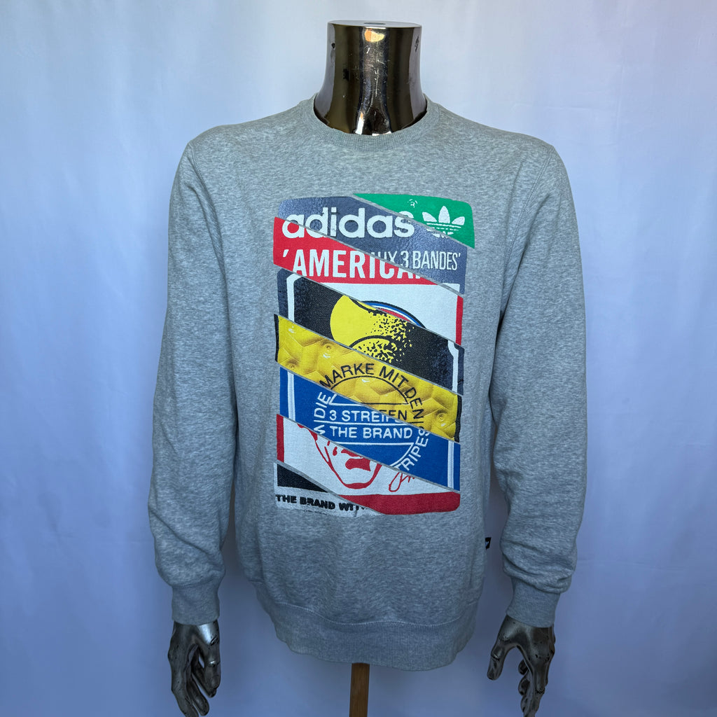 Adidas Originals Graphic Sweatshirt – Größe M – Retro