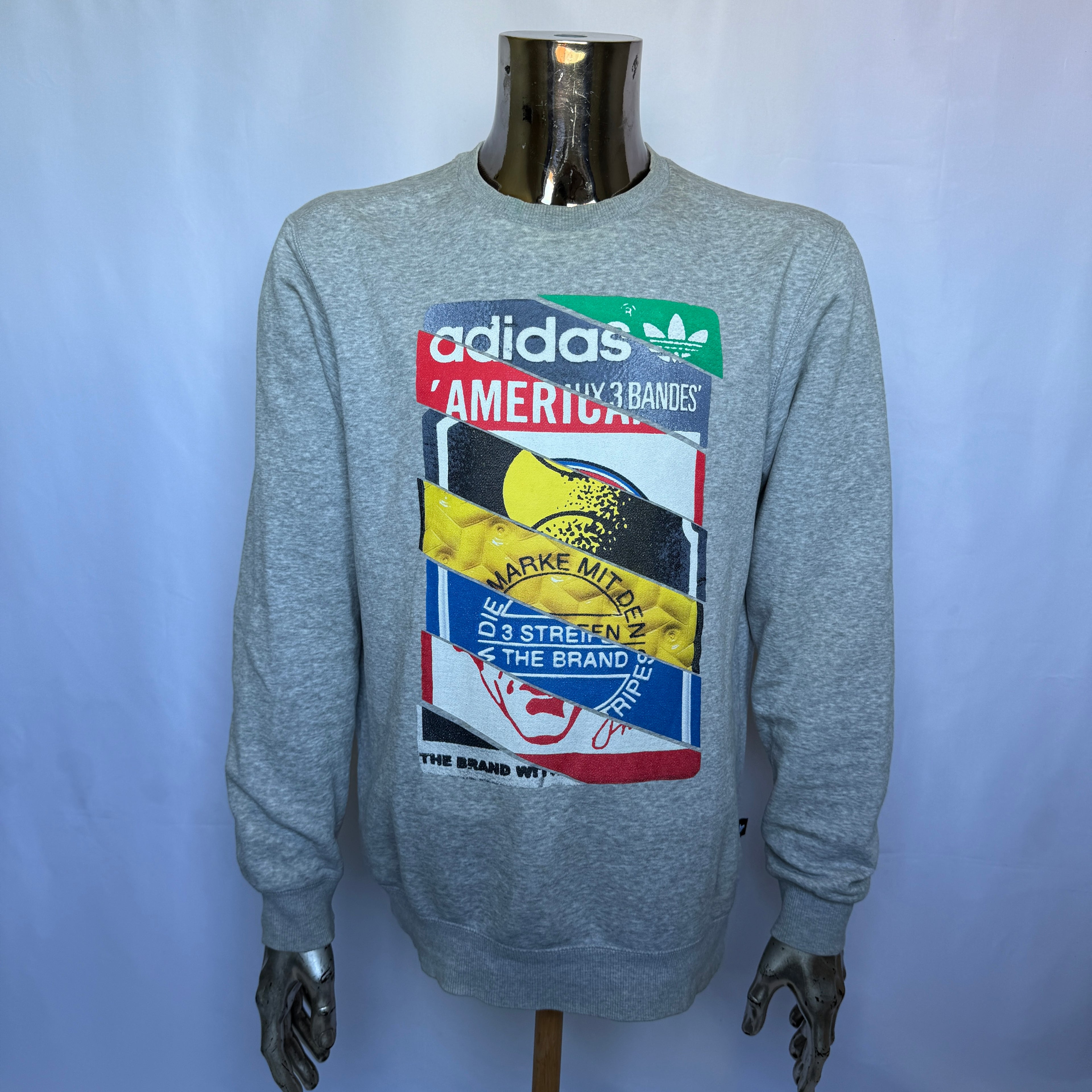 Adidas Originals Graphic Sweatshirt – Größe M – Retro