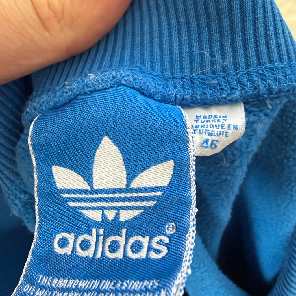 adidas Originals Vintage Track Pants / Jogginghose – Blau/Weiß – Gr. 46 (M)